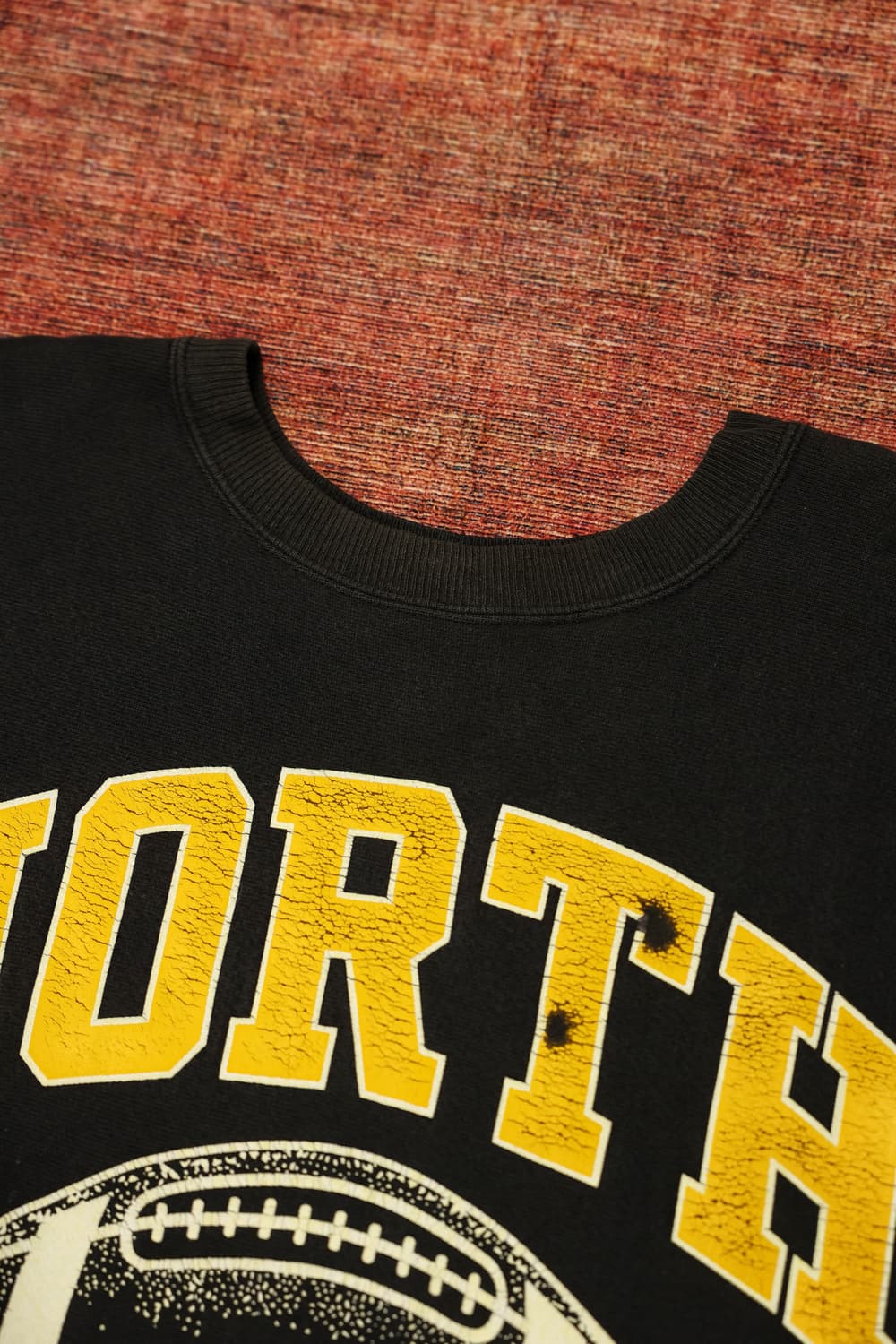 90s 빈티지 챔피온 리버스위브 스웻셔츠 블랙 판매 상품이미지5