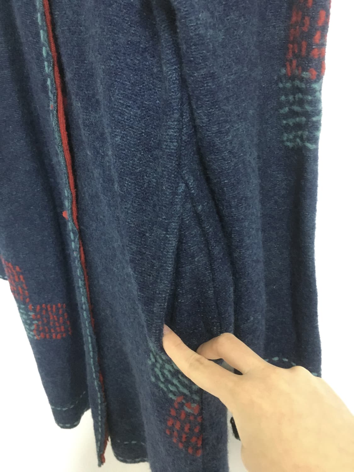 폼폼 니트 롱 가디건 상품이미지4