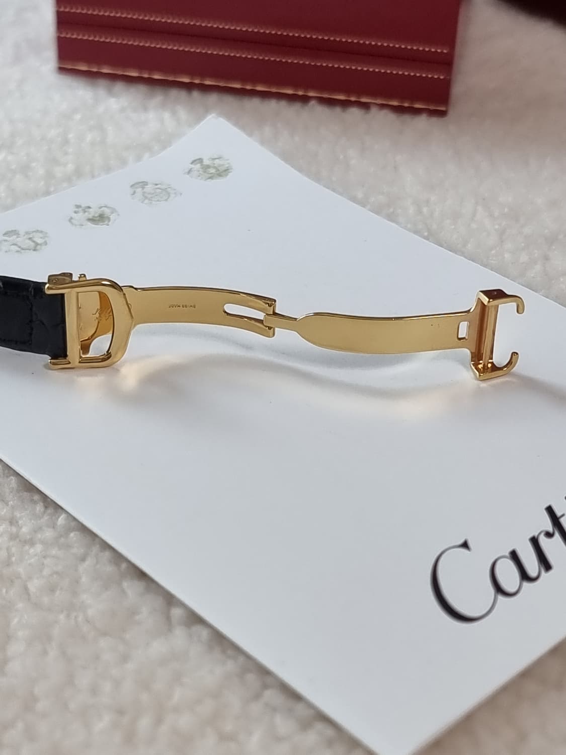 까르띠에 빈티지 탱크머스트 화이트다이얼 S 디버클 여성시계 90년대 상품이미지5