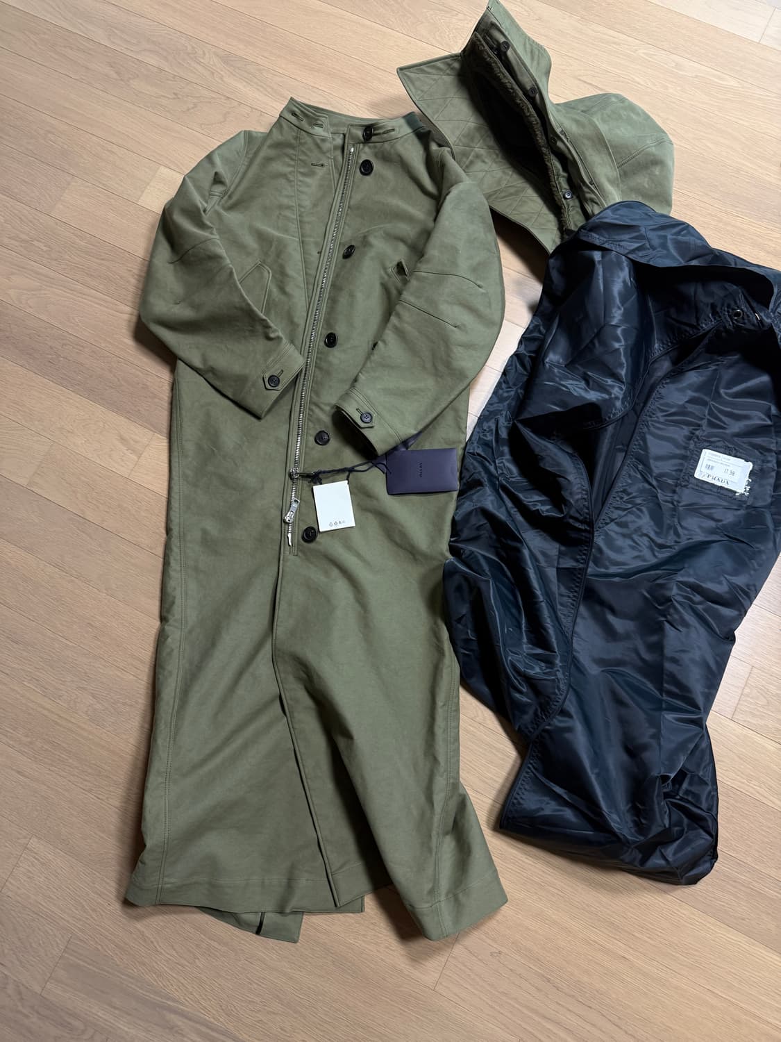 [38] 프라다 롱 후드 파카 야상 상품이미지2