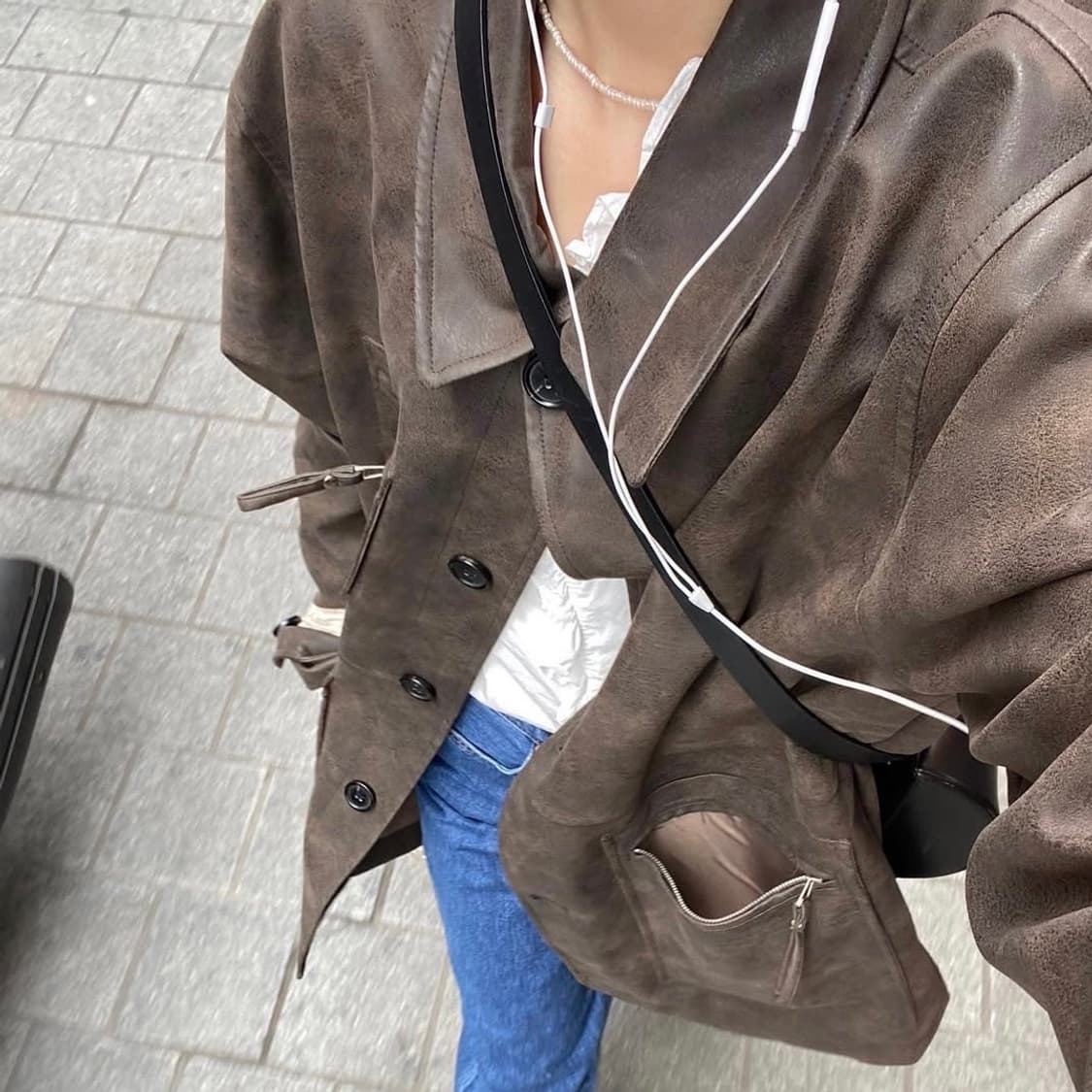 파르티멘토 우먼 가죽자켓 레더 코트 상품이미지4