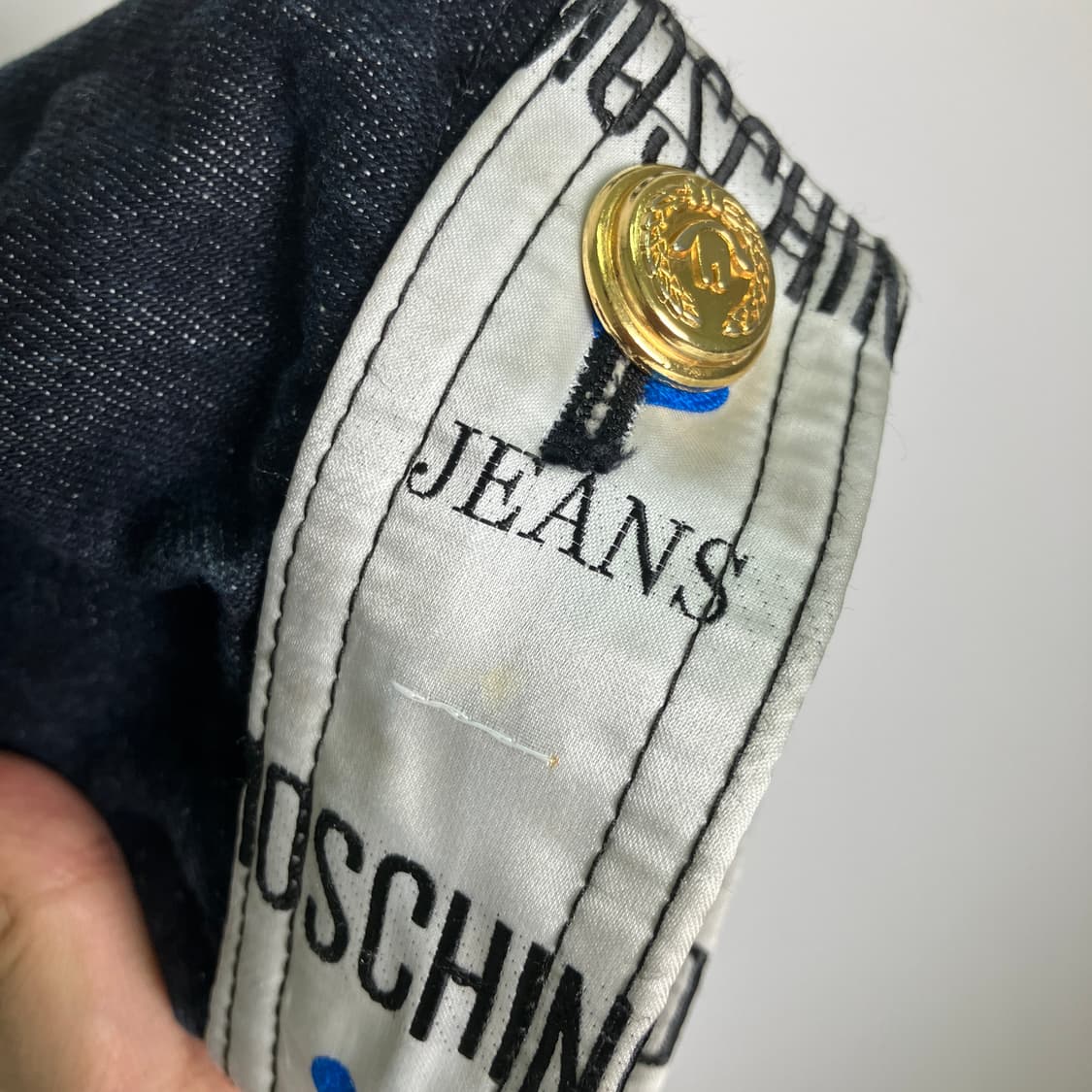 MOSCHINO 모스키노 블랙 데님 크롭 자켓  상품이미지9