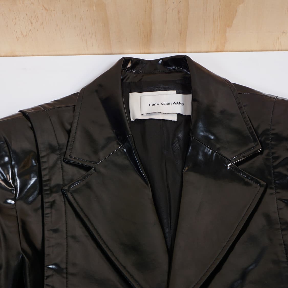 펑첸왕 비대칭 크롭 자켓 상품이미지7