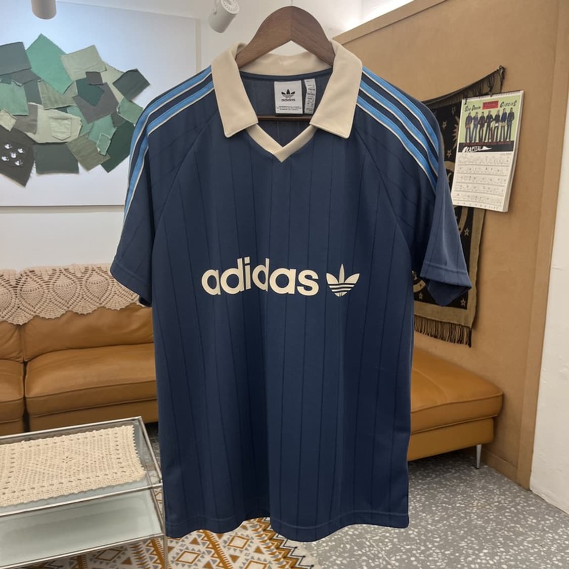 아디다스 올드스쿨 레트로 풋볼 축구 져지 반팔티 L C10770 상품이미지3