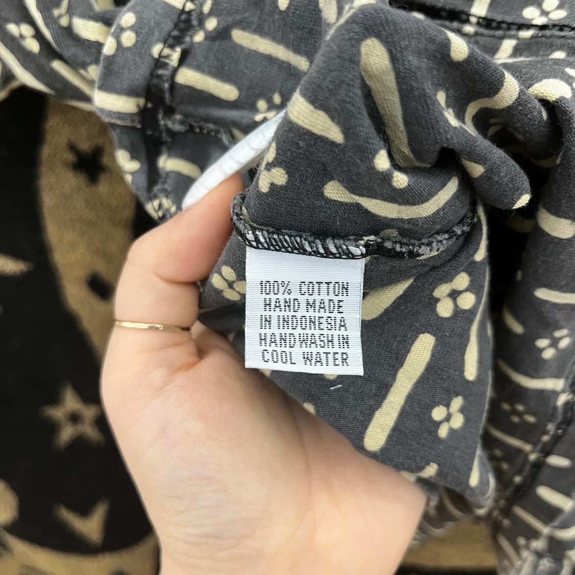 빈티지 히피 에스닉 보헤미안 인디언 패턴 코지 반팔티 K0053 상품이미지5