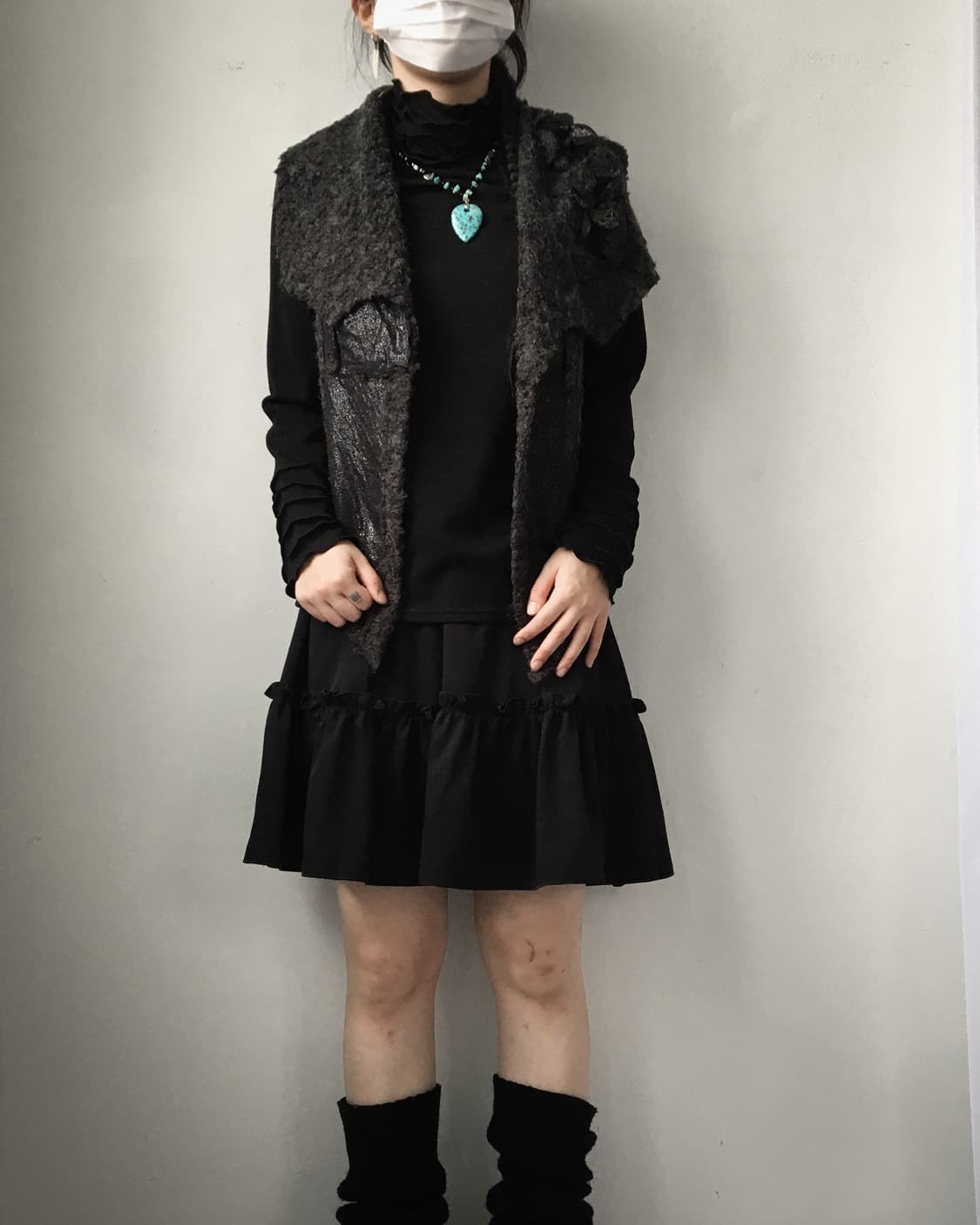 Corsage point drape point vest 상품이미지7