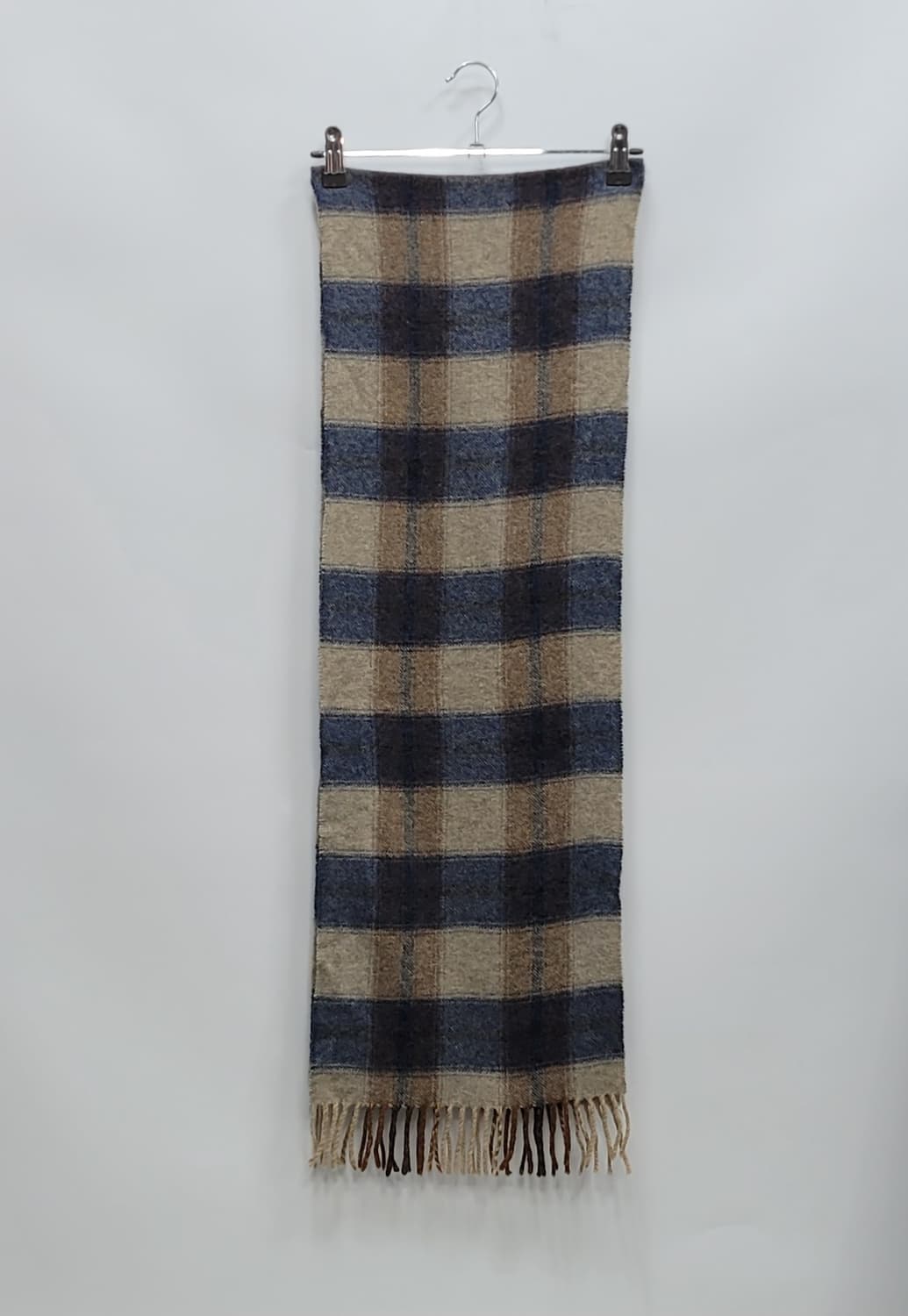 파인 메리노스 버진울 100% 체크 머플러 / 182x28 상품이미지3