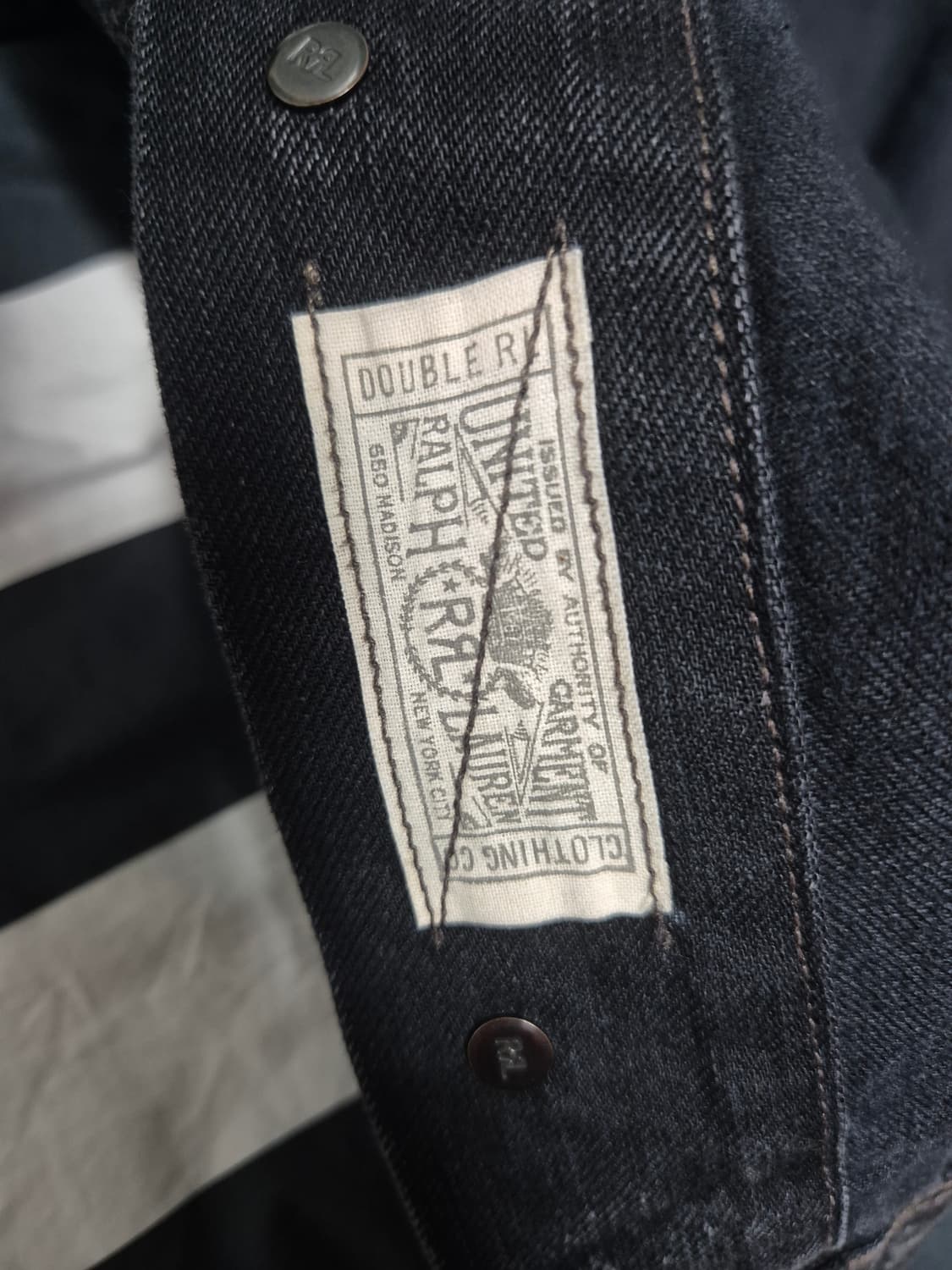 RRL 더블알엘 lot 271 블랙 트러커 자켓 s 사이즈 판매 상품이미지5