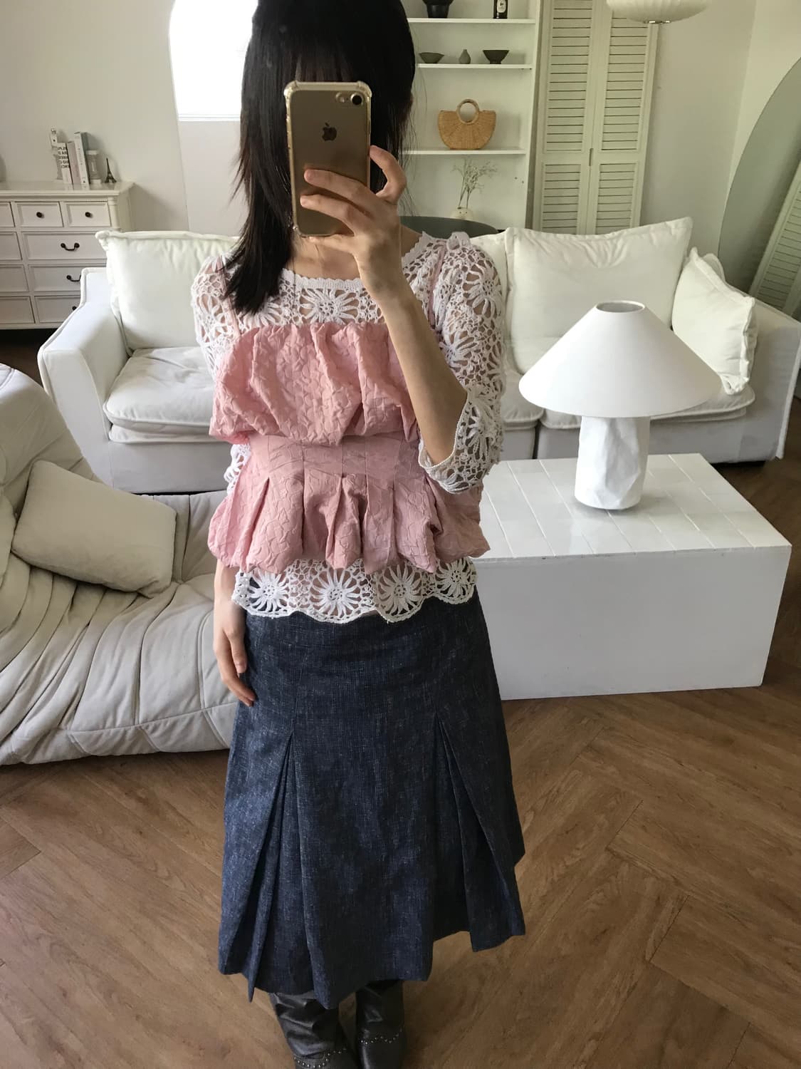 vintage pink balloon sleeveless 상품이미지1