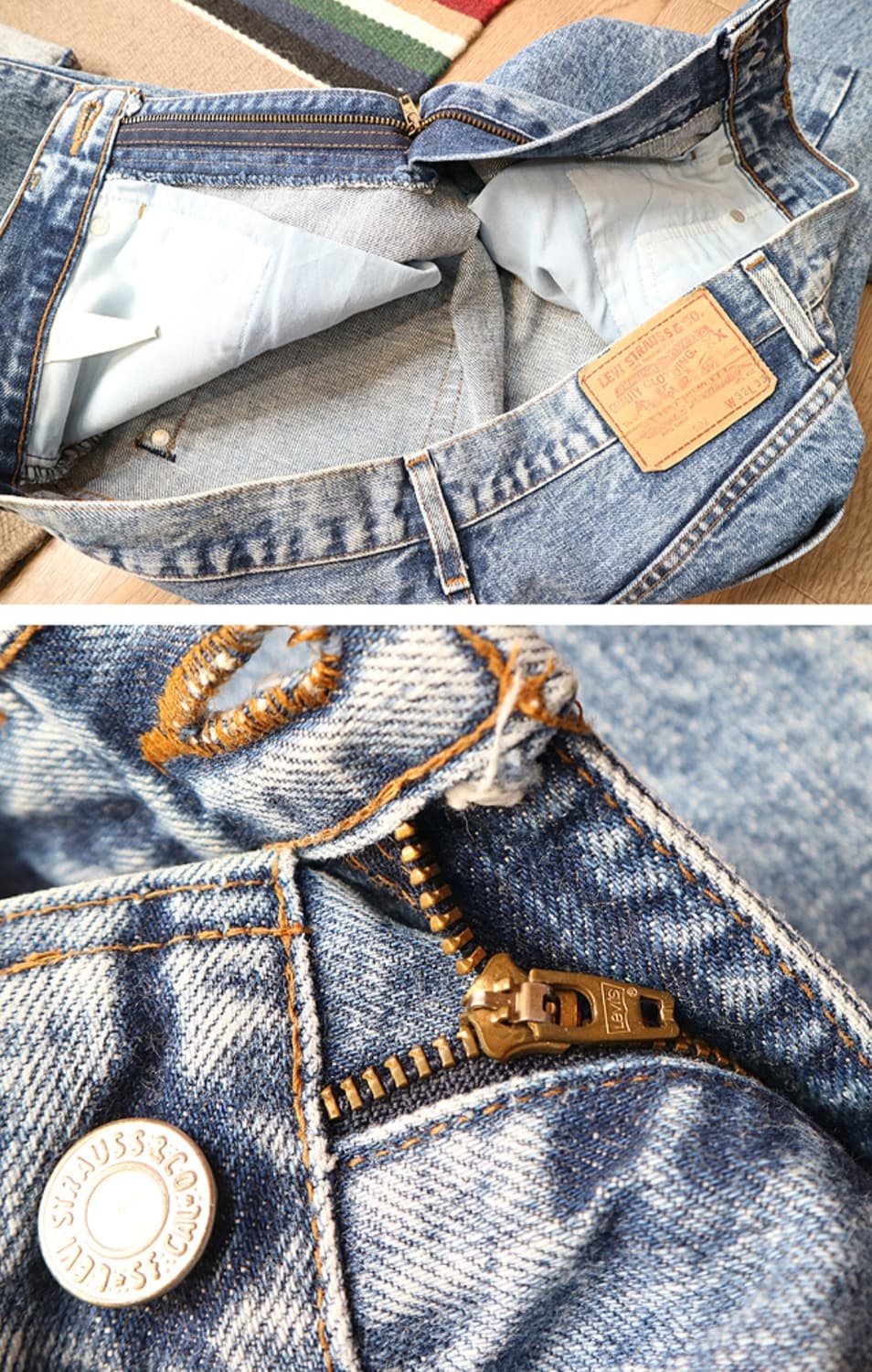 일본판 80s LVC LEVIS 리바이스 502 빅E 셀비지데님 상품이미지8