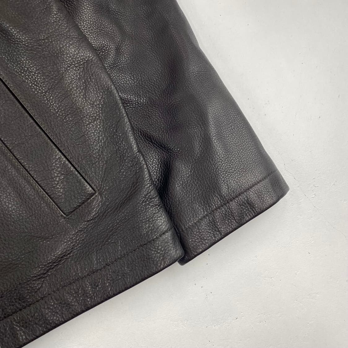 조스에이뱅크 소가죽 레더 자켓 (100) 상품이미지4