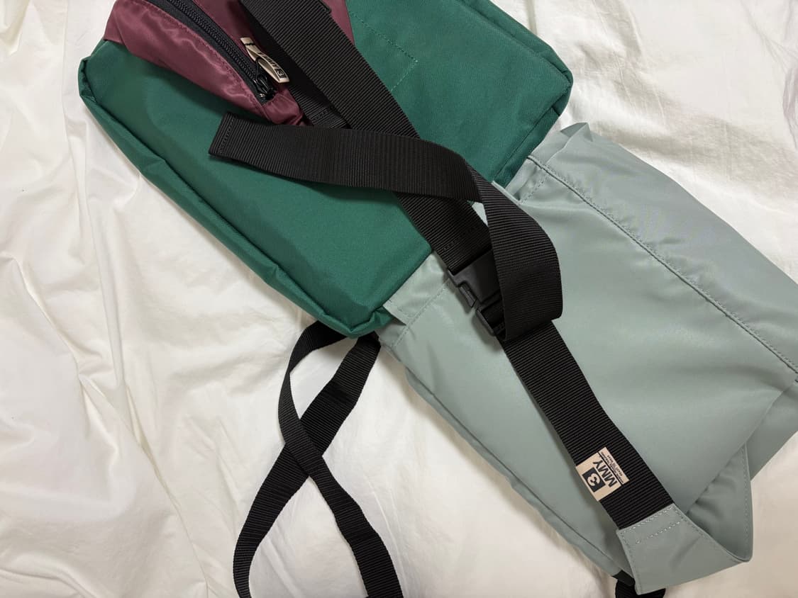 미하라 야스히로 멀티컬러 메신저 바디백 새상품 상품이미지6