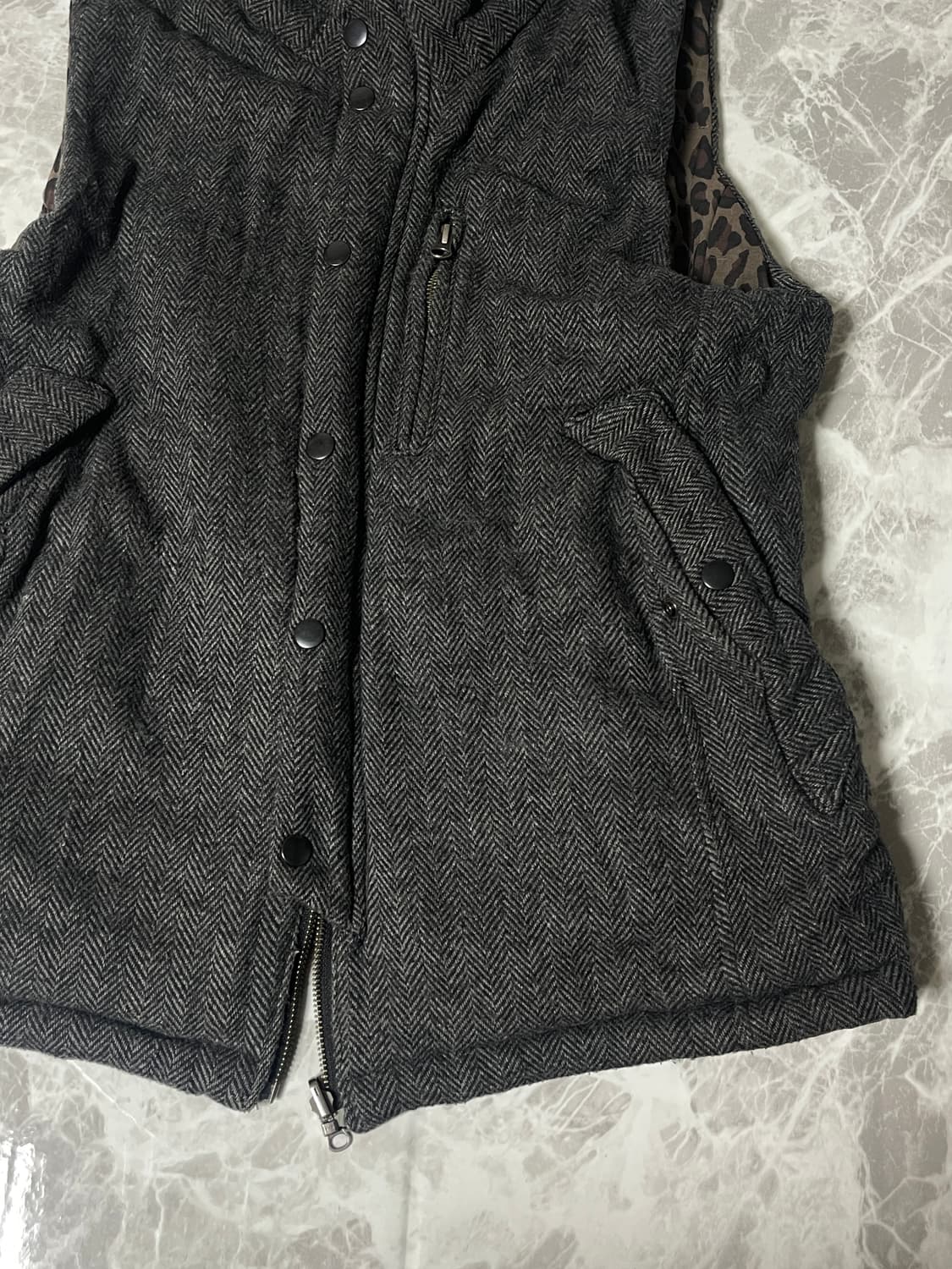 (Unknown)both leopard padding vest 상품이미지7