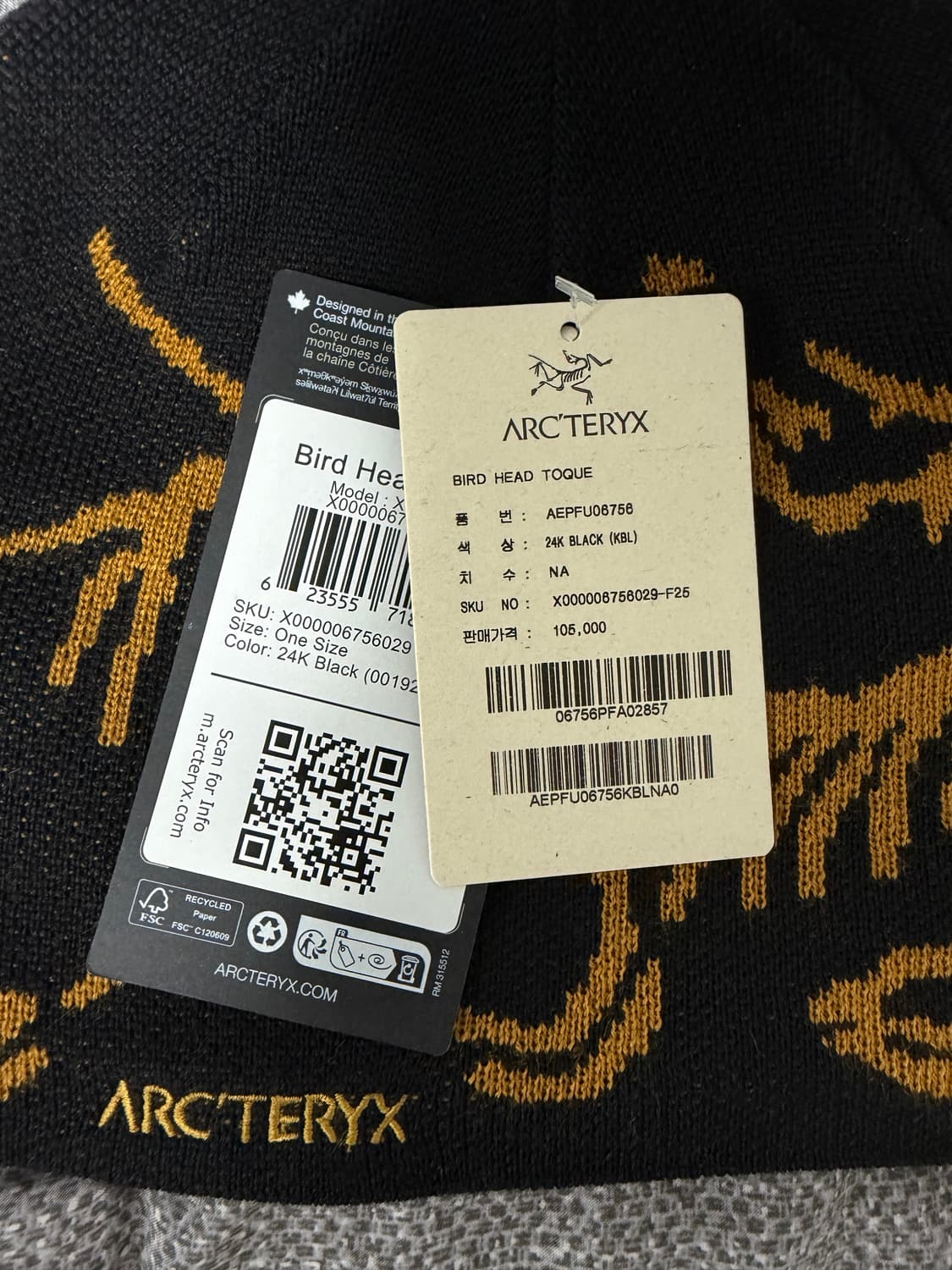 아크테릭스 버드 헤드 토크 24K 블랙 상품이미지2