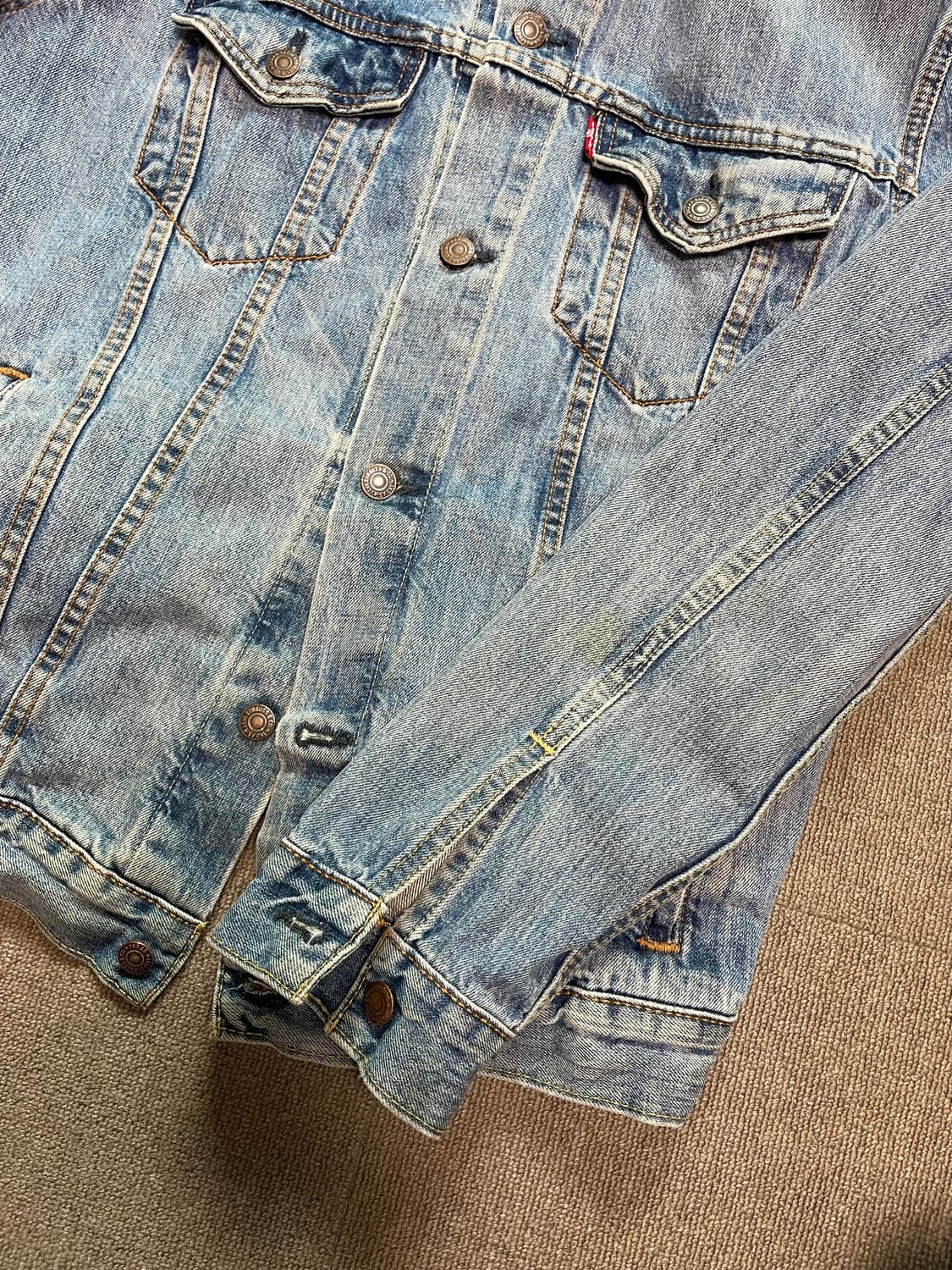 리바이스 연청 데님 트러커자켓 100(L) 상품이미지6