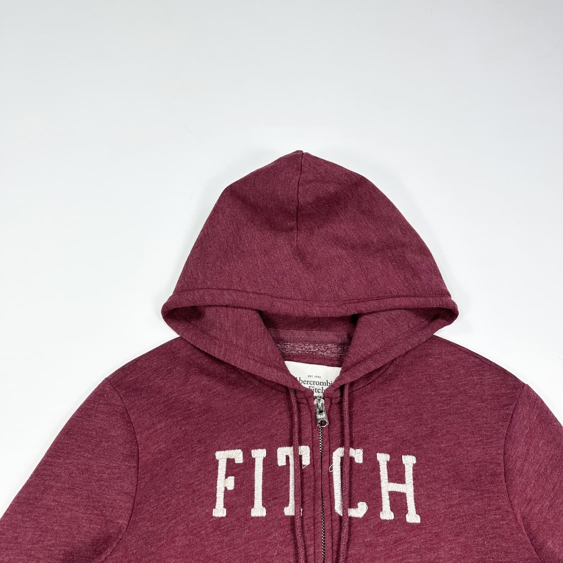 아베크롬비 og y2k 여성 슬림핏 후드집업 버건디 여성M 상품이미지2