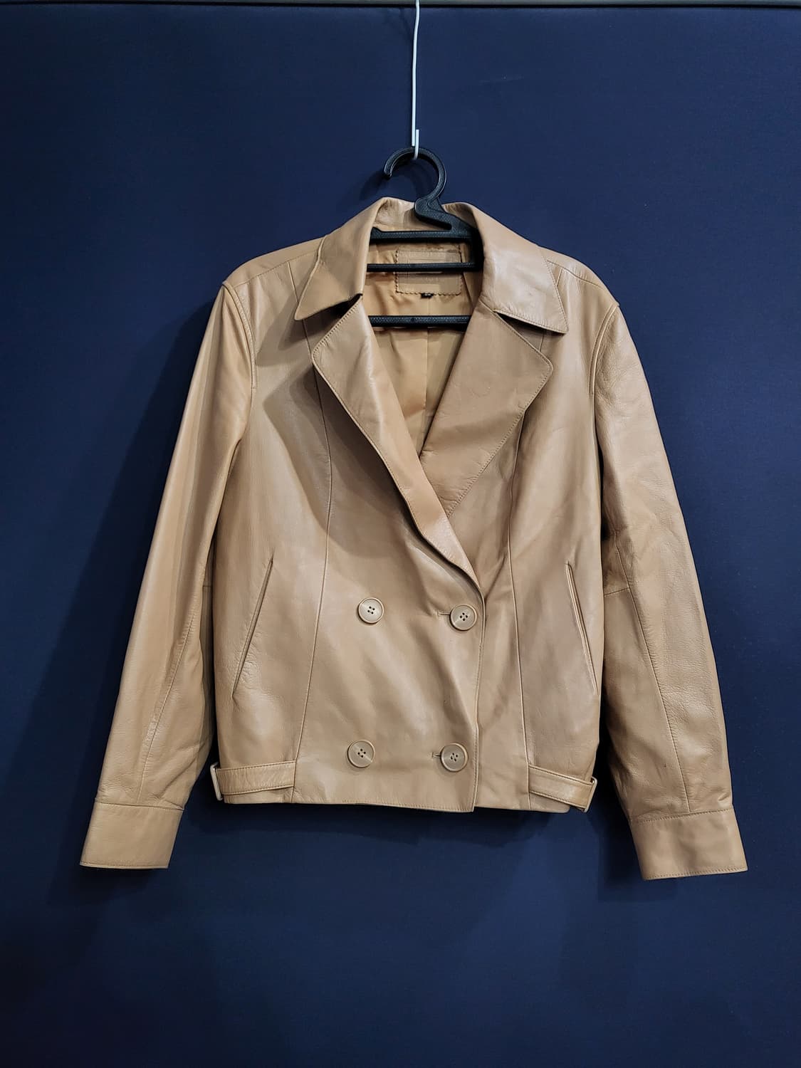 로보 천연 양가죽 더블 자겟 상품이미지1