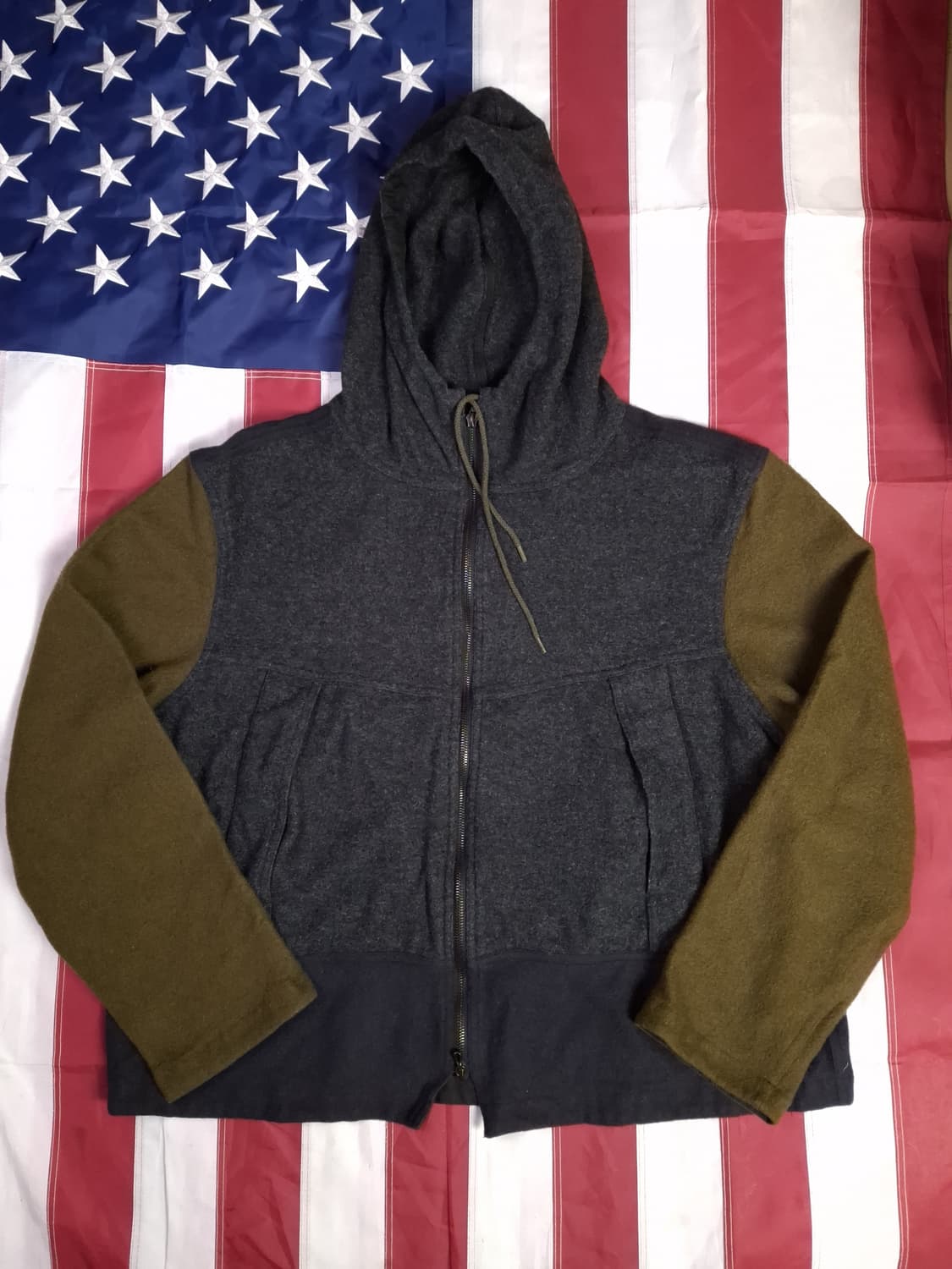 새제품급 오리지날 이스트로그 울 멀티 필드 후드자켓 상품이미지2