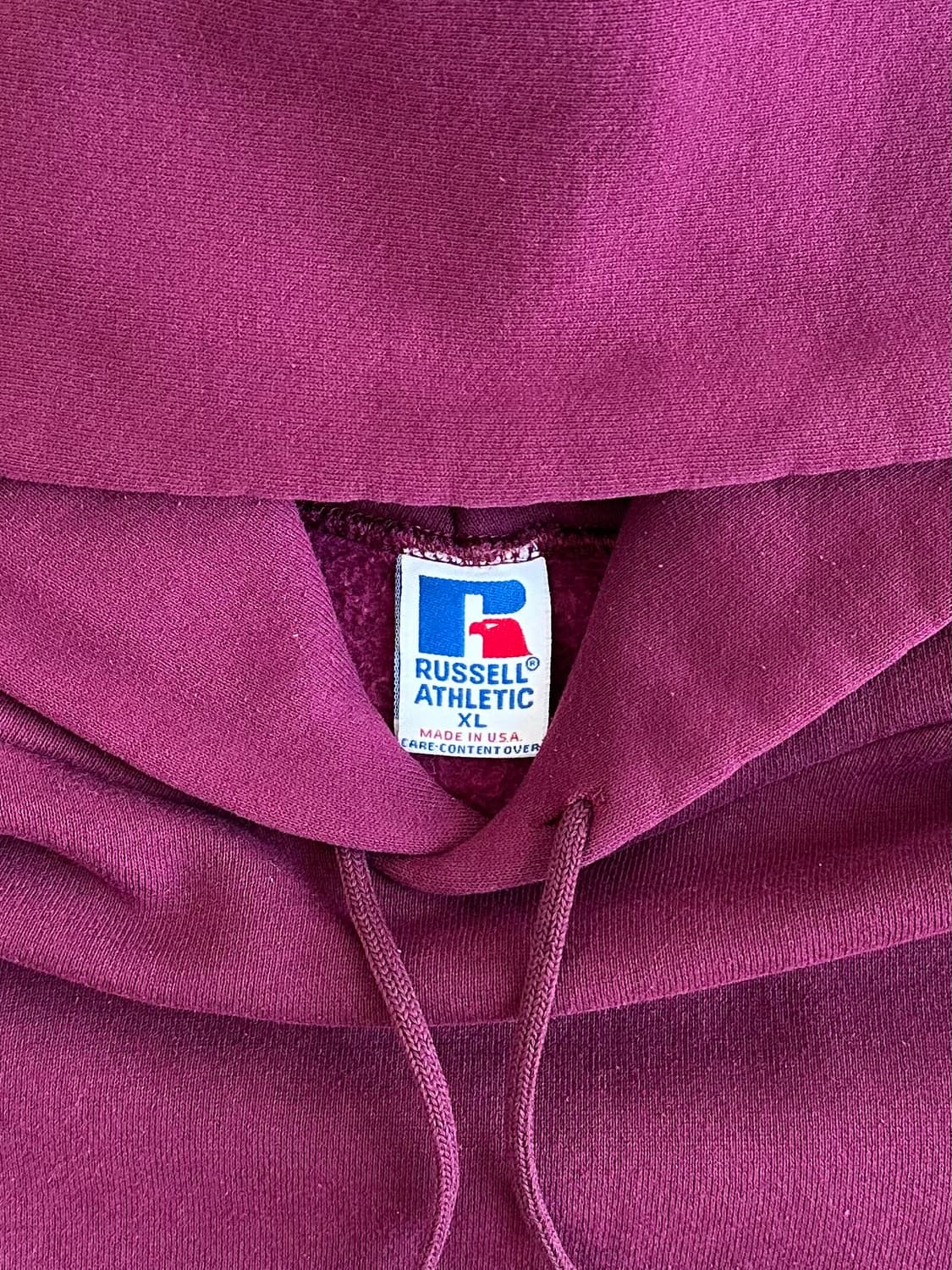 90s 빈티지 러셀 후드 퍼플 XL USA 상품이미지6