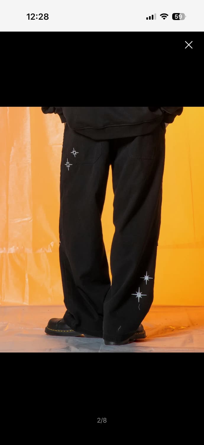 엑스톤즈 코튼 와이드 팬츠 상품이미지2