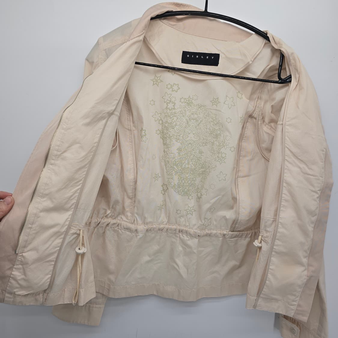 Sisley 아이보리 크롭 야상 자켓 상품이미지7