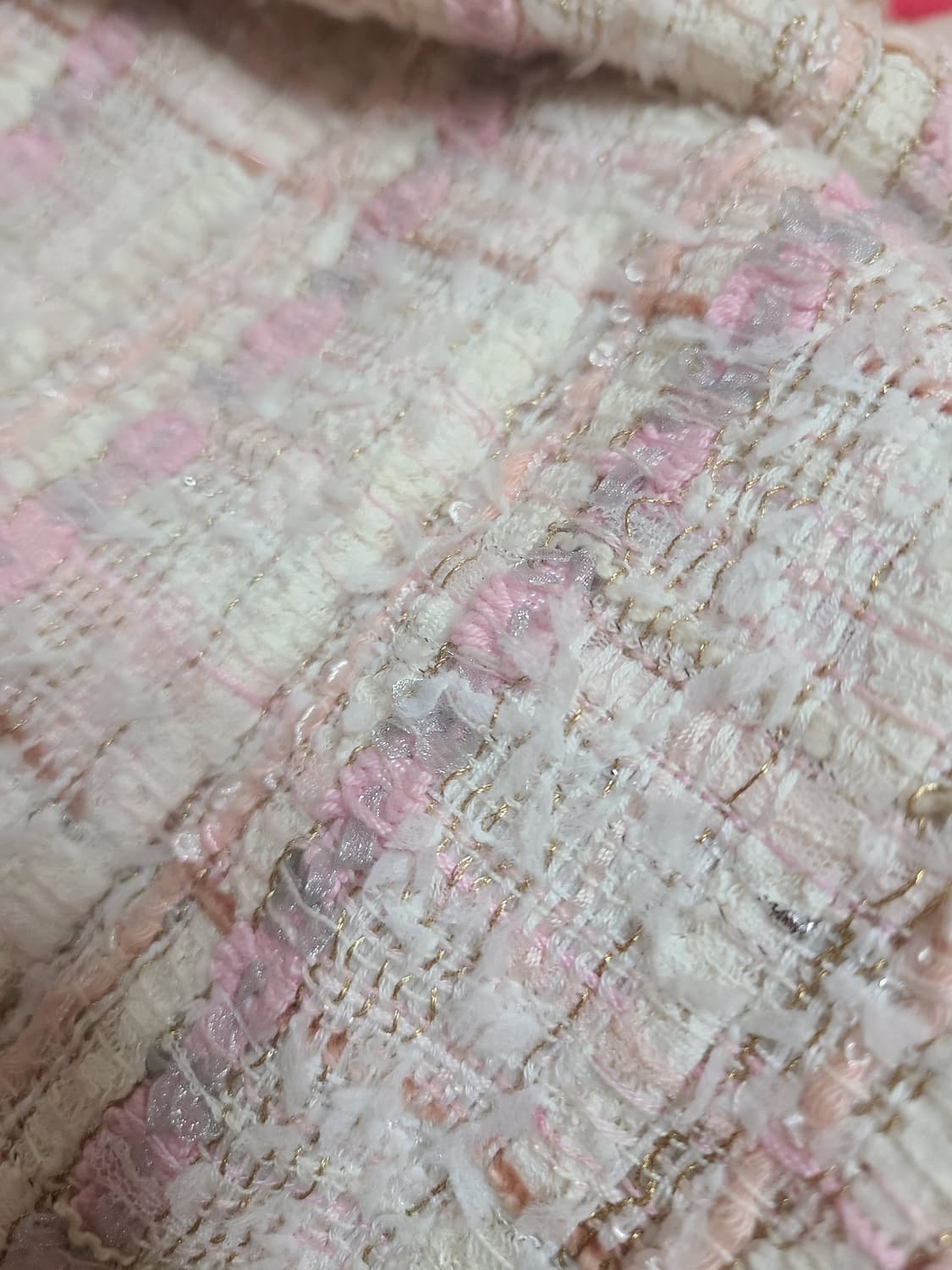 MOJO.S.PHINE 핑크 트위드 자켓 55 상품이미지9