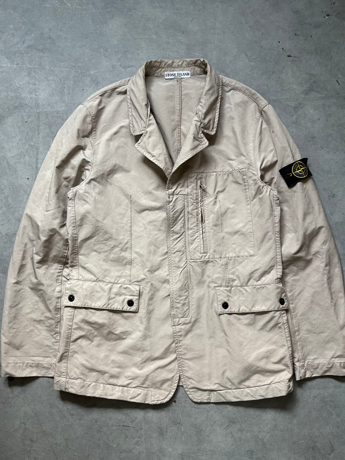 Stone-Island 스톤아일랜드 다비드-TC 베이지와펜 블레이져자켓 상품이미지1