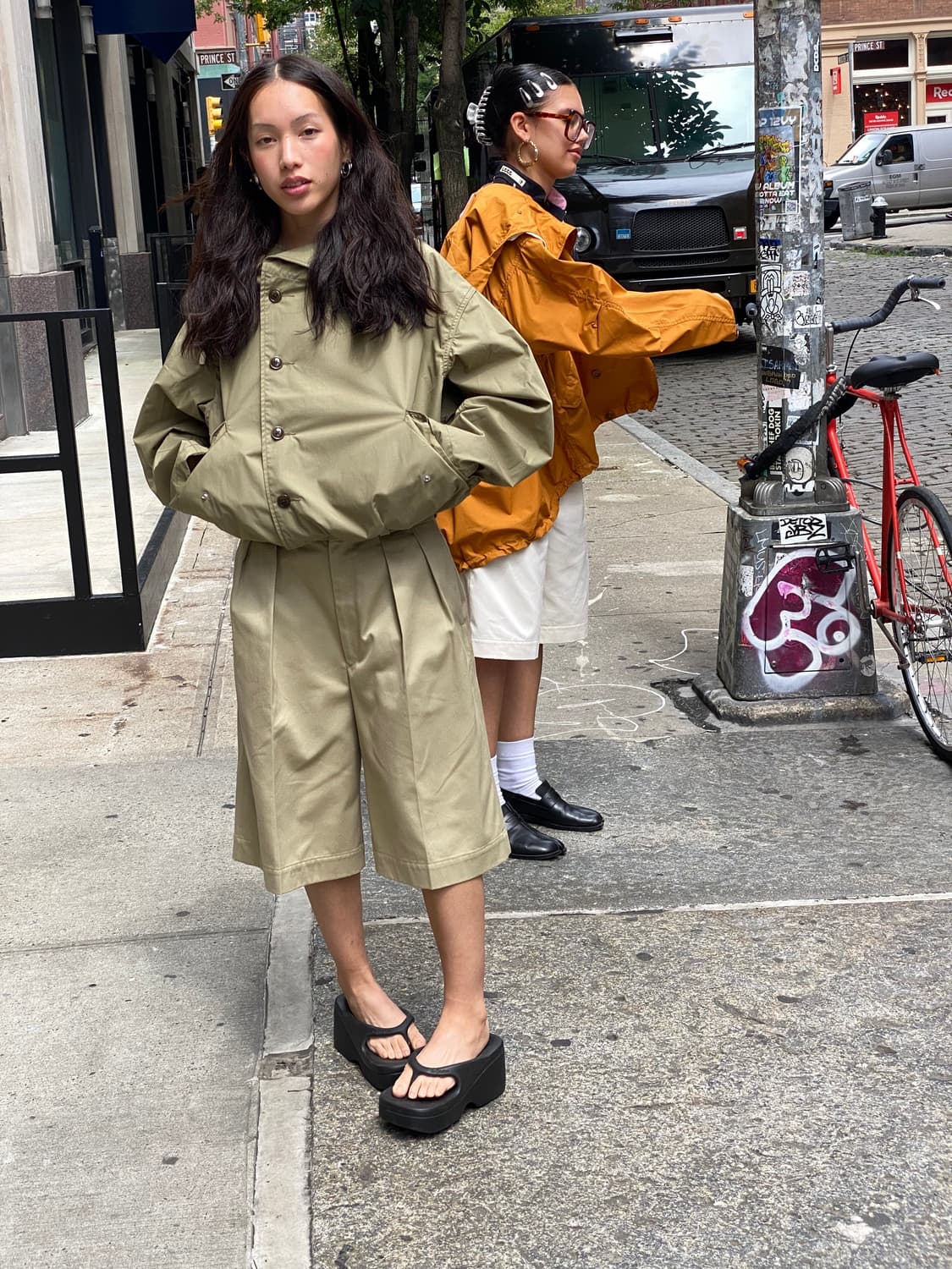 나나미카 23aw 후디드 자켓 카키 L 상품이미지1