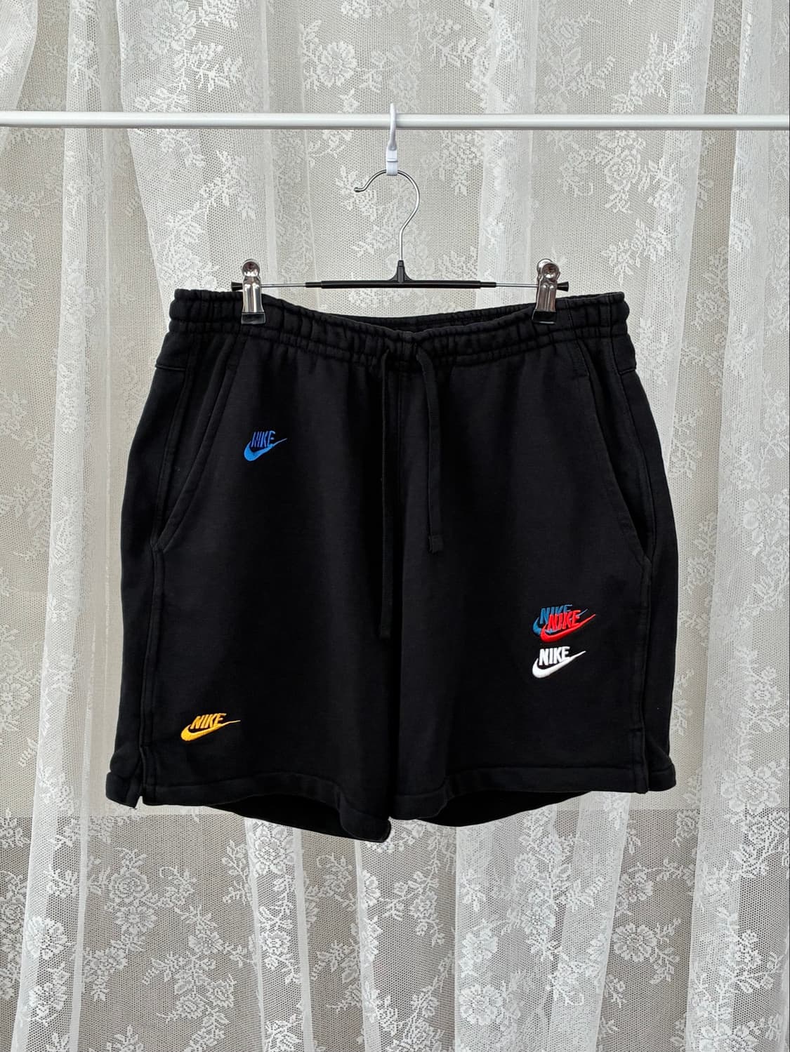XL) 나이키 멀티스우시 프렌치테리 반바지 블랙 상품이미지1