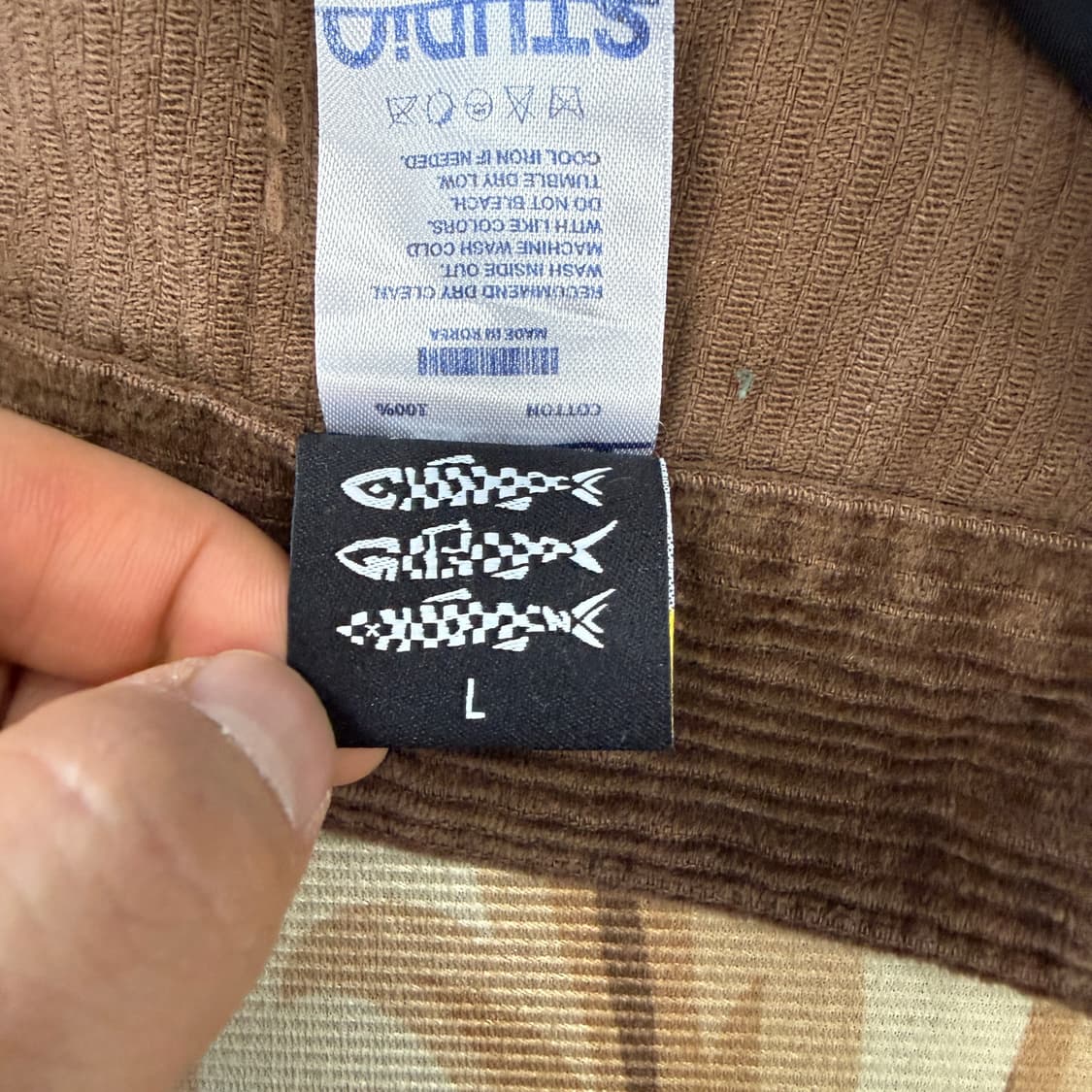 (L)꼼파뇨 스튜디오 와이드 코듀로이 팬츠(브라운) 상품이미지4