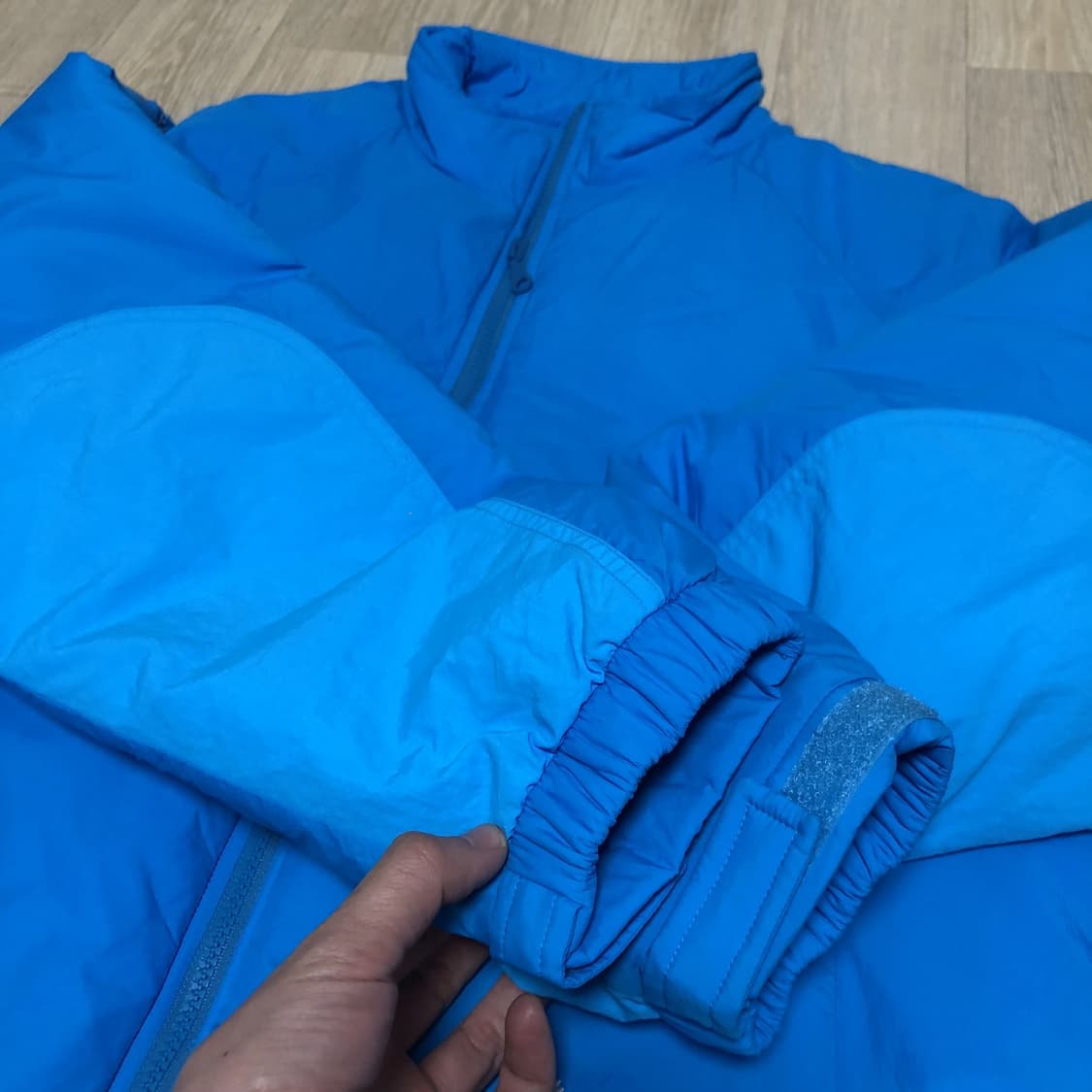 (S) 예스아이씨 YESEYESEE 프리마로프트 써멀 오버 점퍼 싸이언  상품이미지5