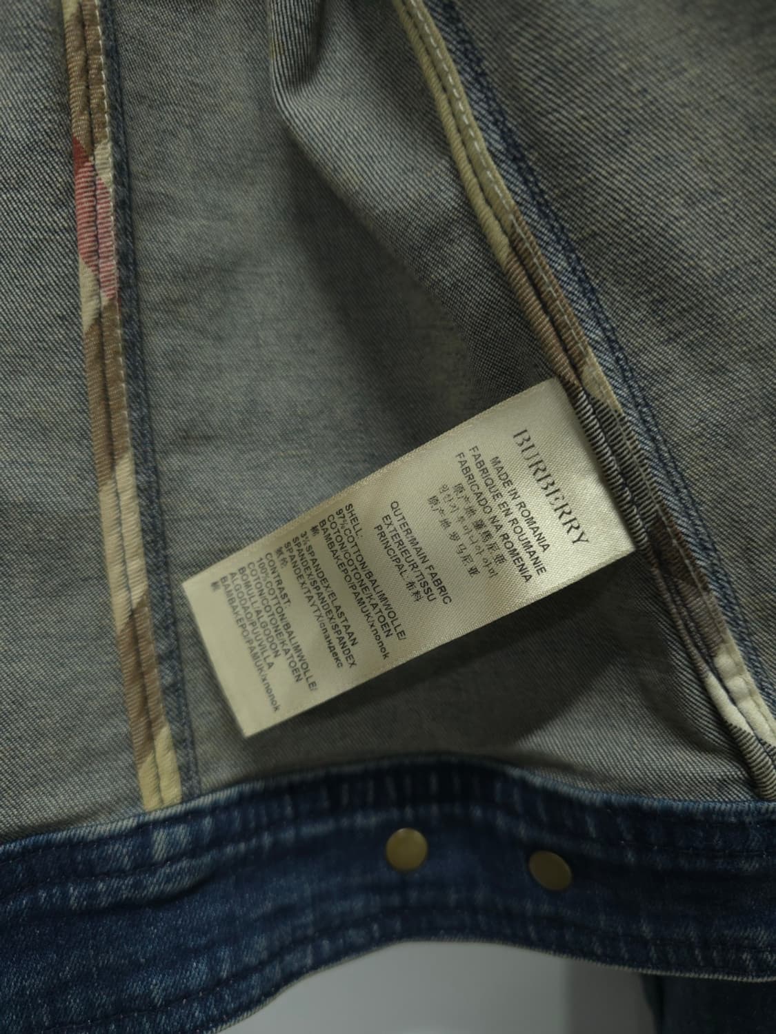 버버리브릿 데님트러커 청자켓 (여성55) 상품이미지8