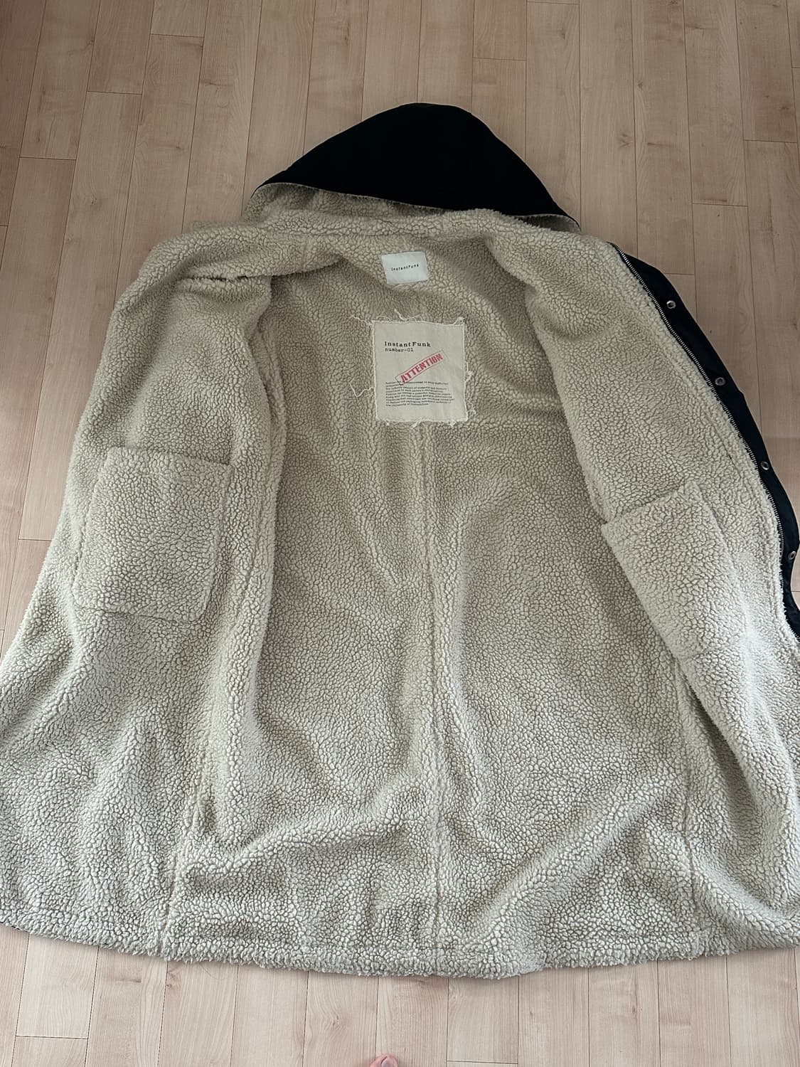 인스턴트펑크 리버시블 롱 점퍼 (xl,105) 상품이미지4