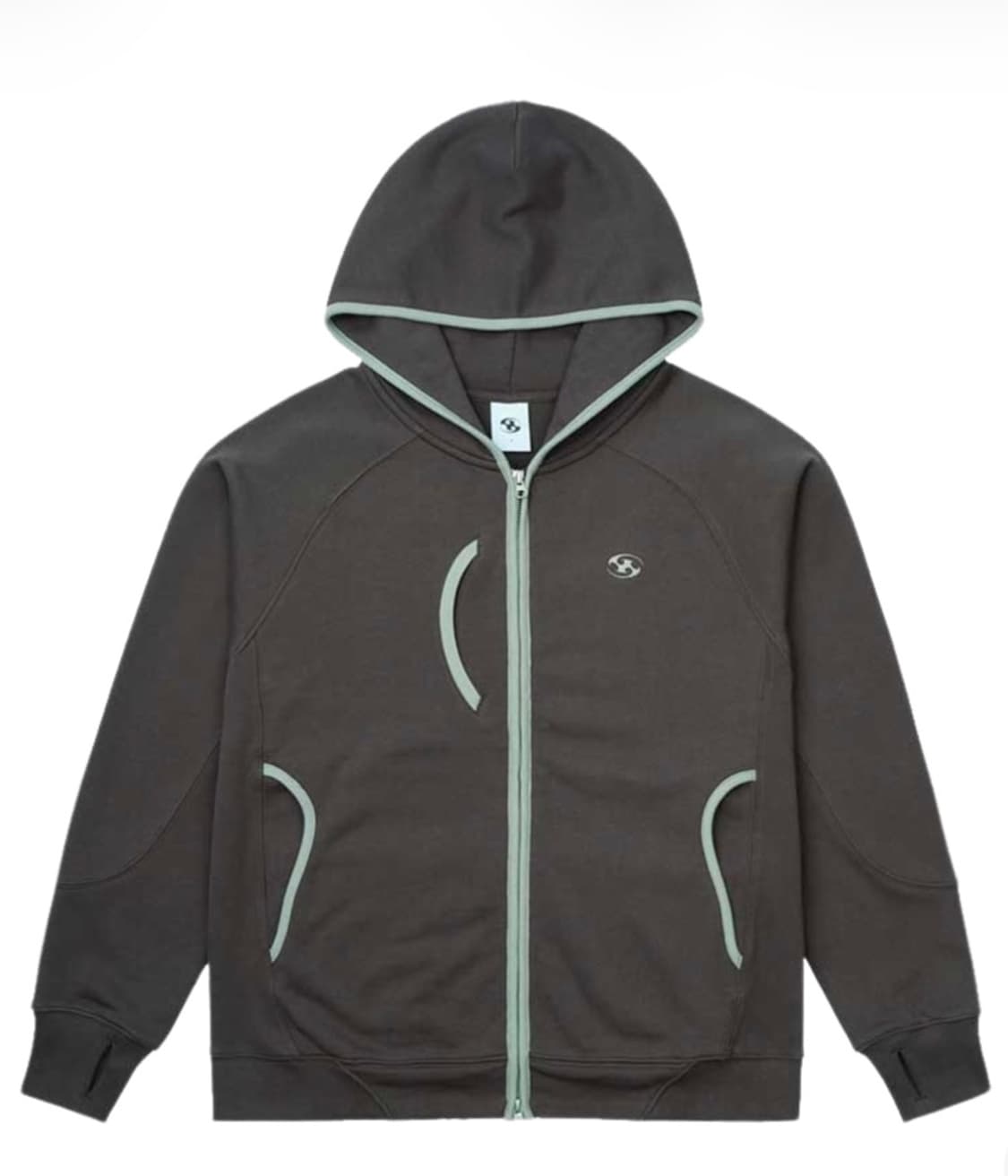 산산기어 24ss 후드집업 브라운 2 상품이미지1