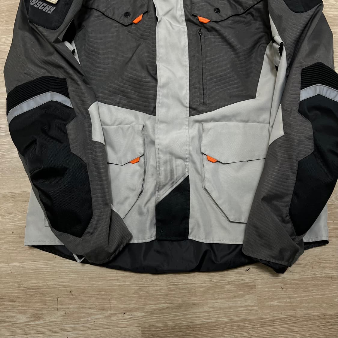 라이시 패드 패디드 오토바이 라이딩 바이크 바이커자켓 [그레이] 5XL 상품이미지3