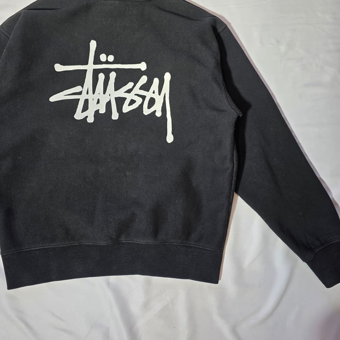 [S]스투시 베이직 로고 블랙 후드 상품이미지10