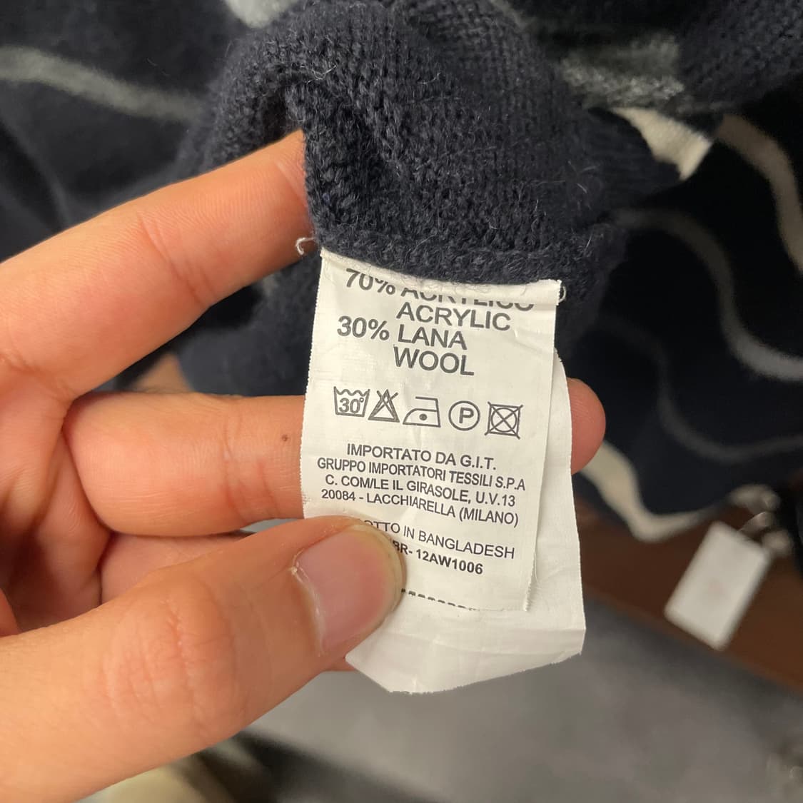 90s 폴로 랄프로렌 스트라이프 하프 집업 니트 스웨터 상품이미지10