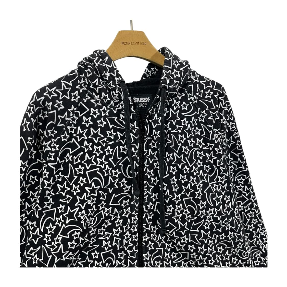 [STUSSY] 00s 스투시 스타 문 아트 후드집업 상품이미지3