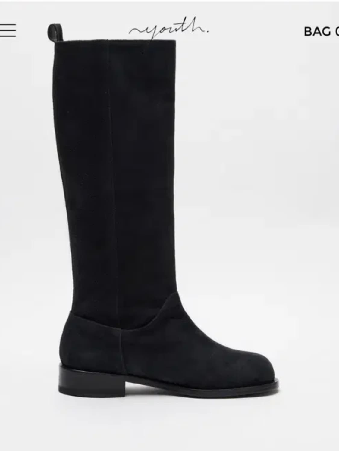 유스 부츠 YOUTH Knee-High Suede Boots 230사이즈 상품이미지2