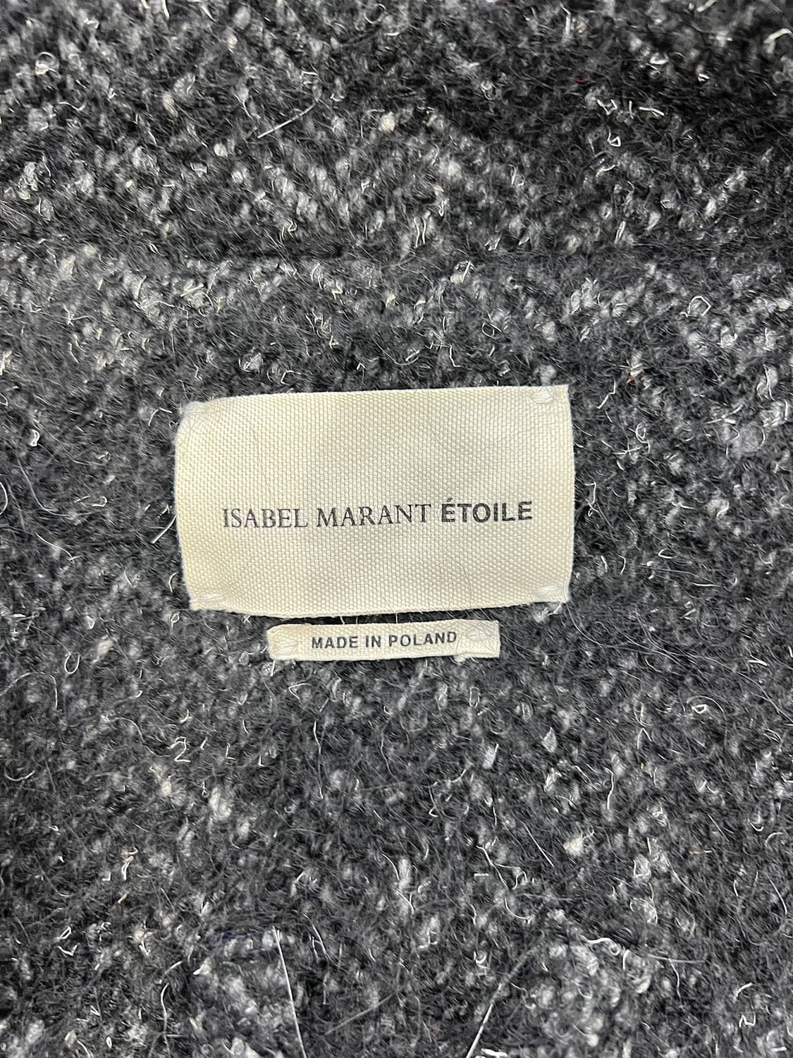 이자벨 마랑 에뚜왈 블랙 헤링본 울 싱글 코트 상품이미지7