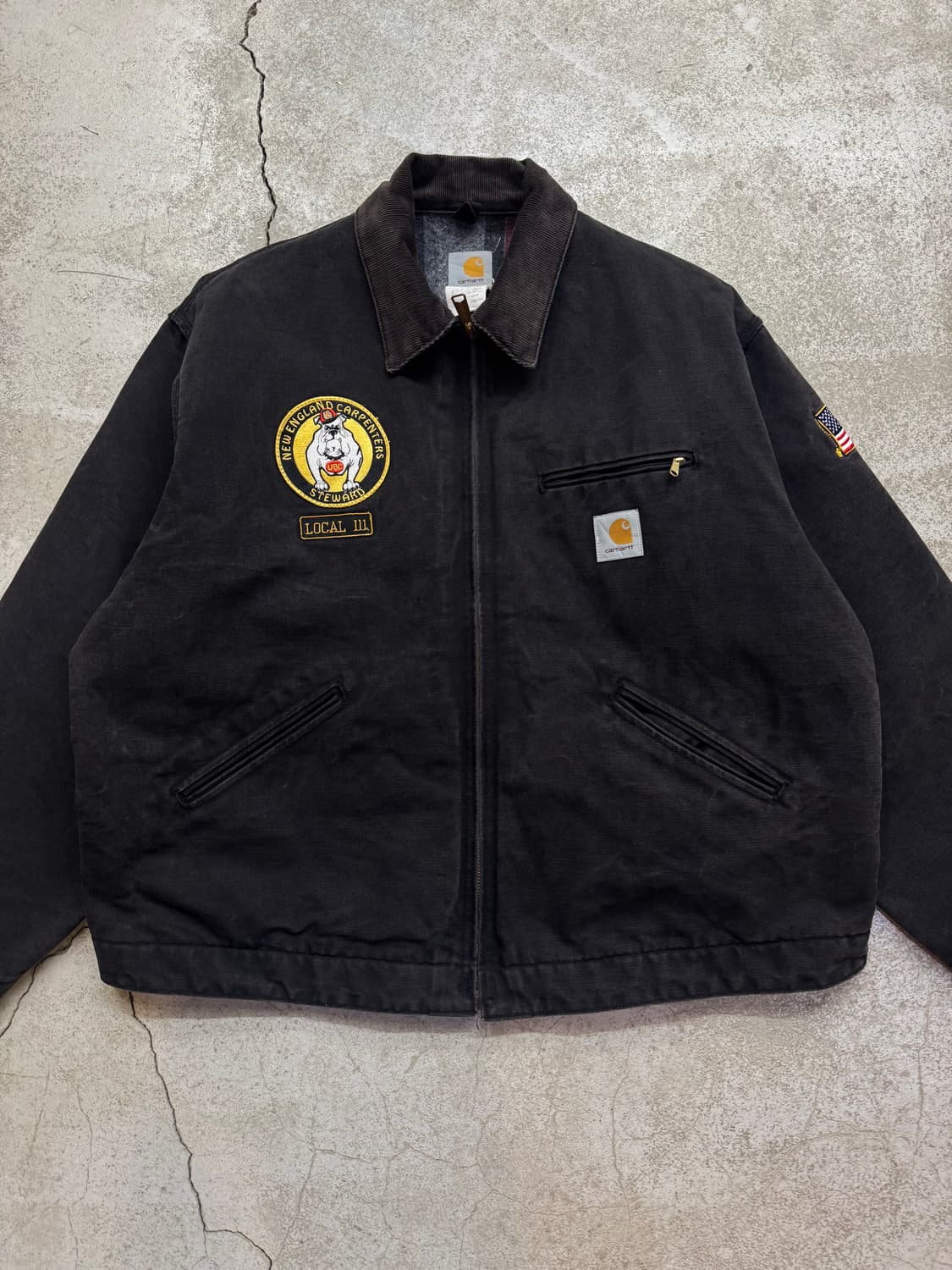 칼하트 J01 BLK 디트로이트 워크 자켓 made in usa 상품이미지2
