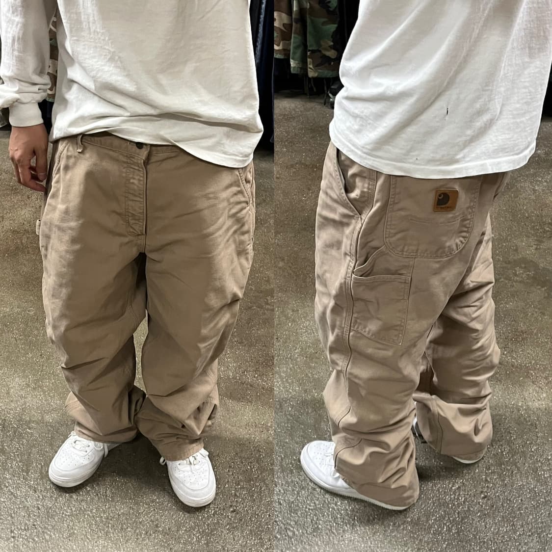 00s Carhartt 플란넬 라인드 카펜터 팬츠 (32“) 상품이미지7