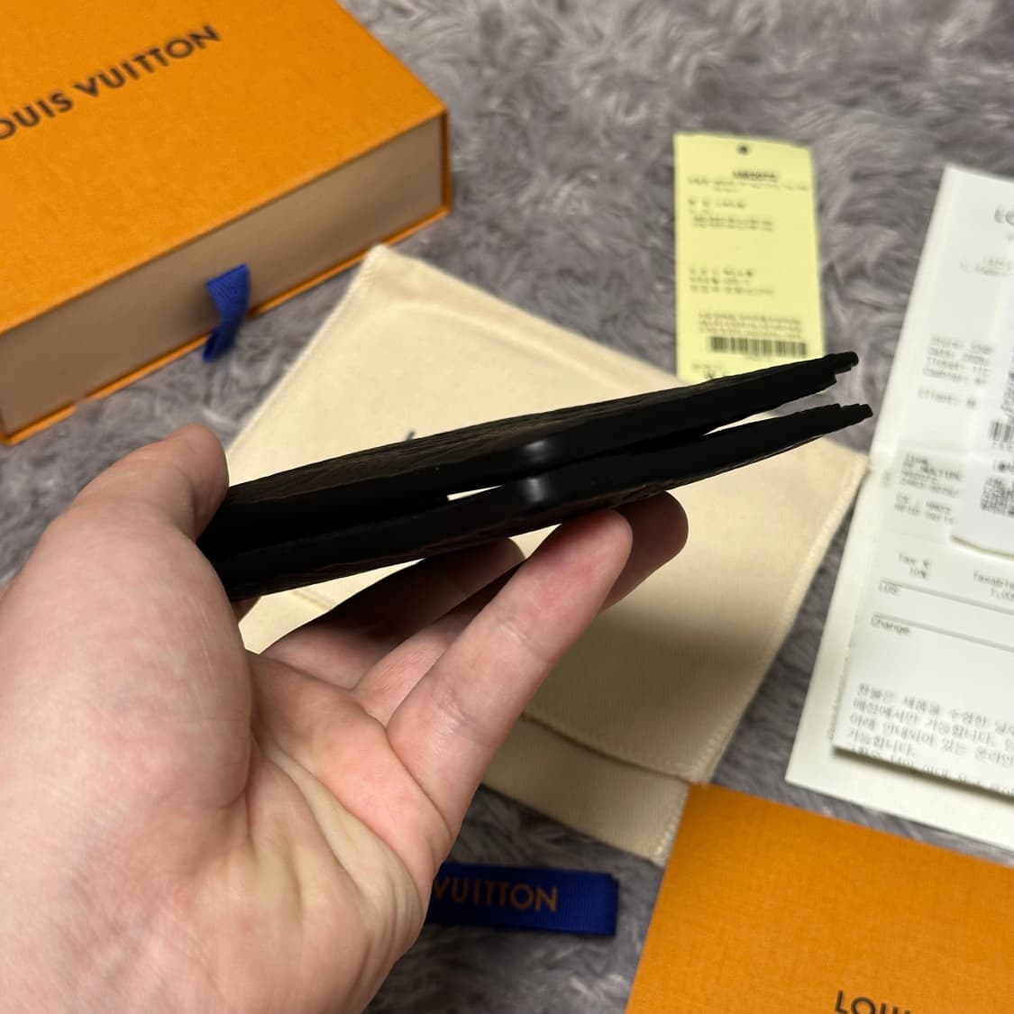 [풀구성] 루이비통 이클립스 토뤼옹 멀티플 월릿 반지갑 블랙 상품이미지7