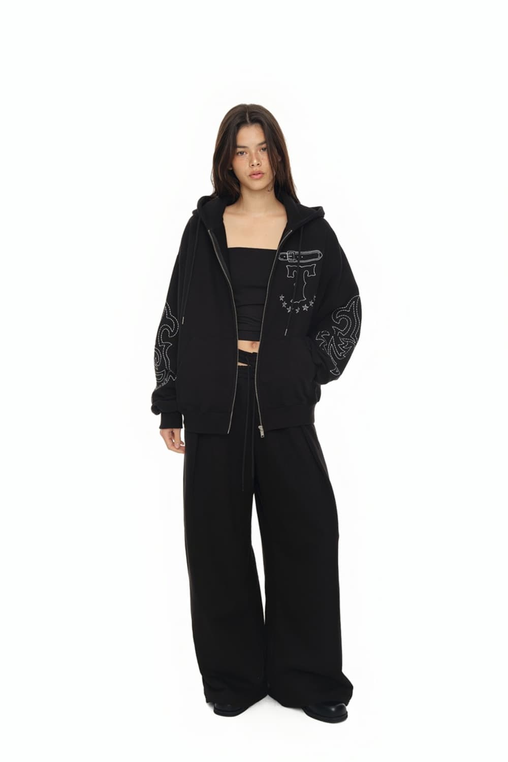 (오늘만 최저가) (택O) 투머치택스 웨스턴 스티치 후드집업 상품이미지4