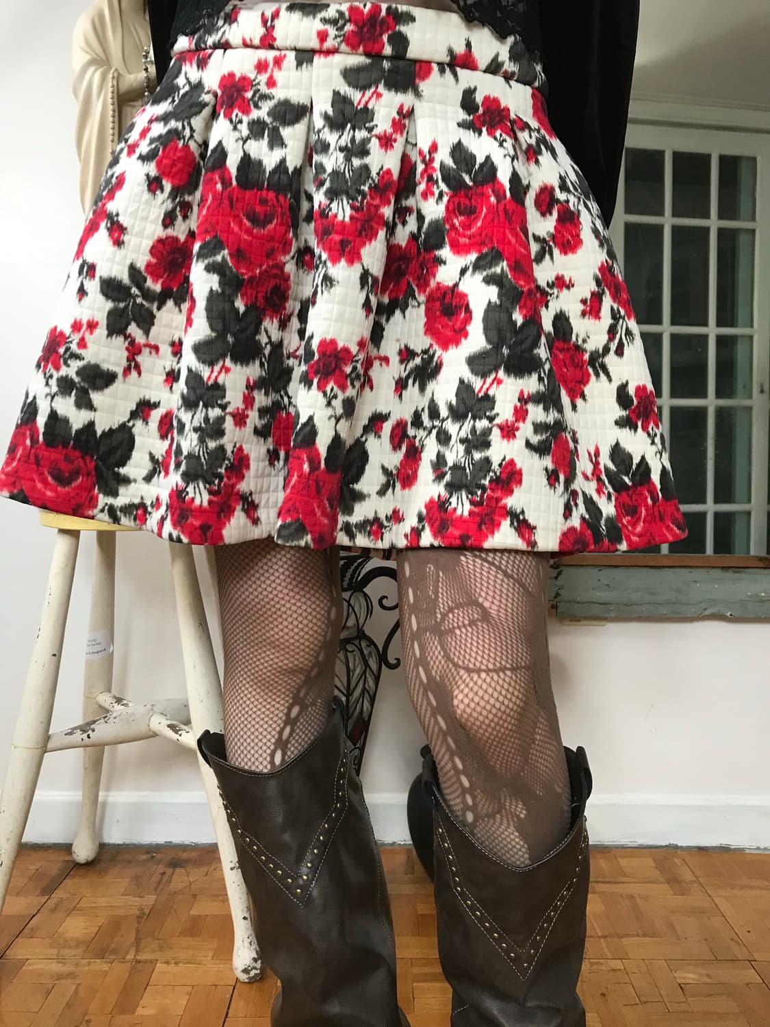 vintage pattern skirt (25inch) 상품이미지1