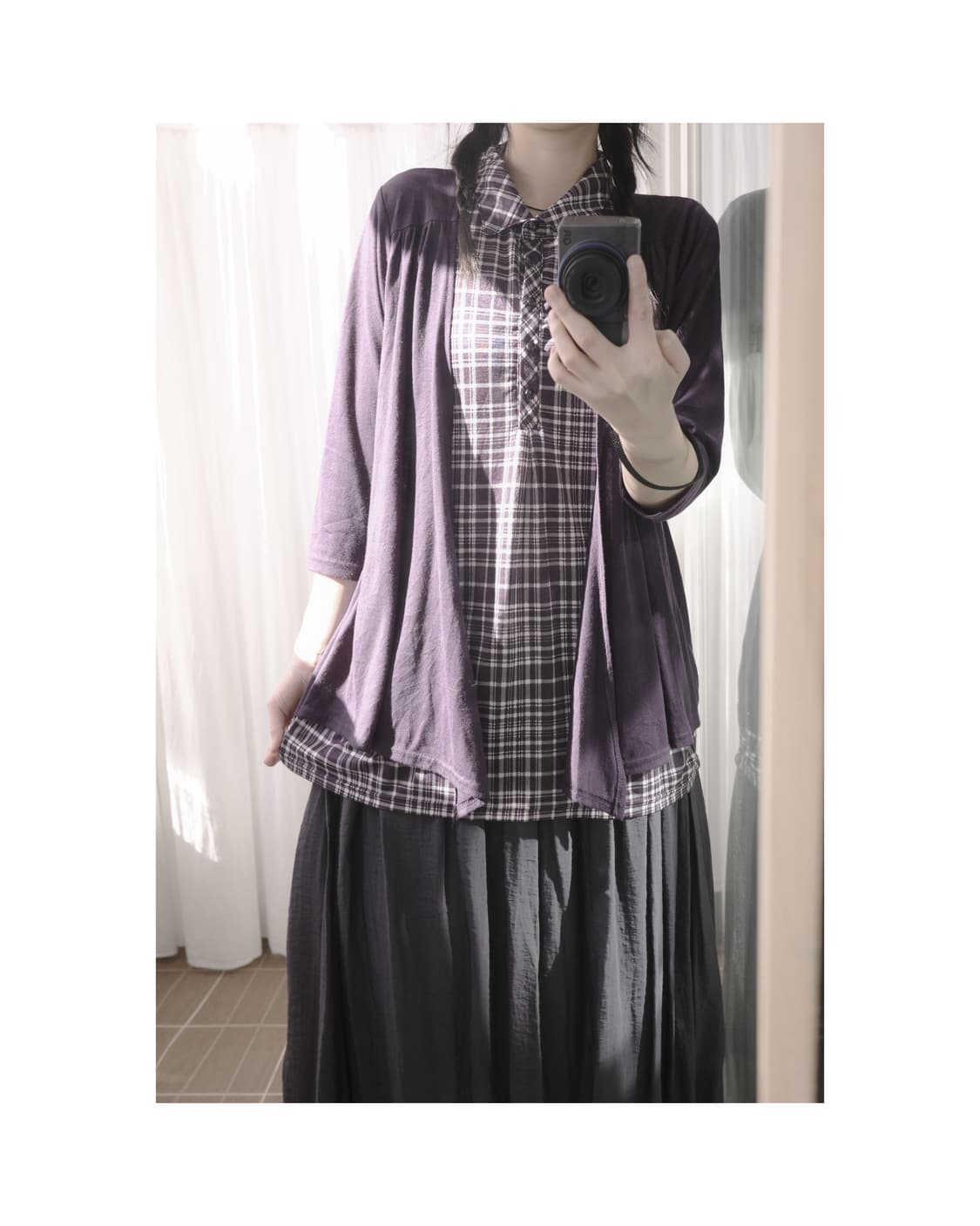 Purple layered sleeve 상품이미지5