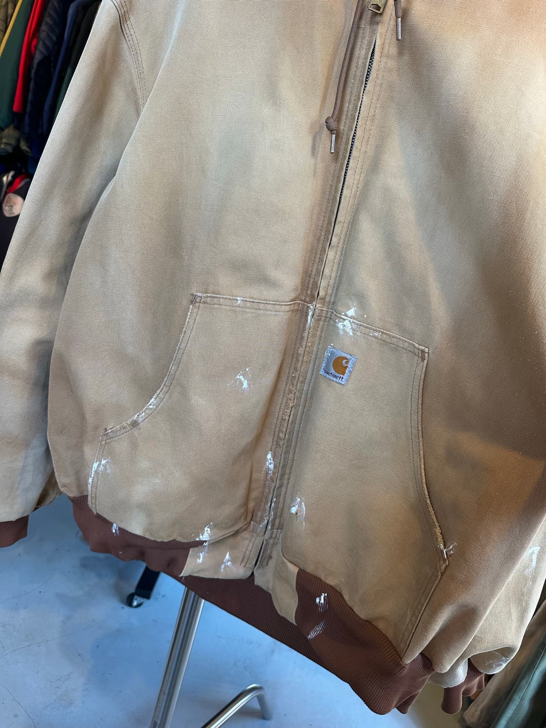 칼하트 디트로이트 페인팅 덕 액티브 워크 자켓 made in usa 상품이미지4