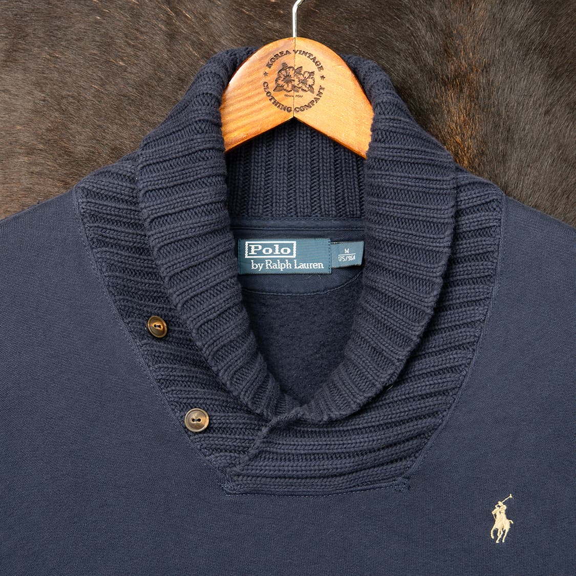 [103] 폴로 랄프로렌 숄카라 스웻셔츠 네이비 MT-1387 상품이미지3
