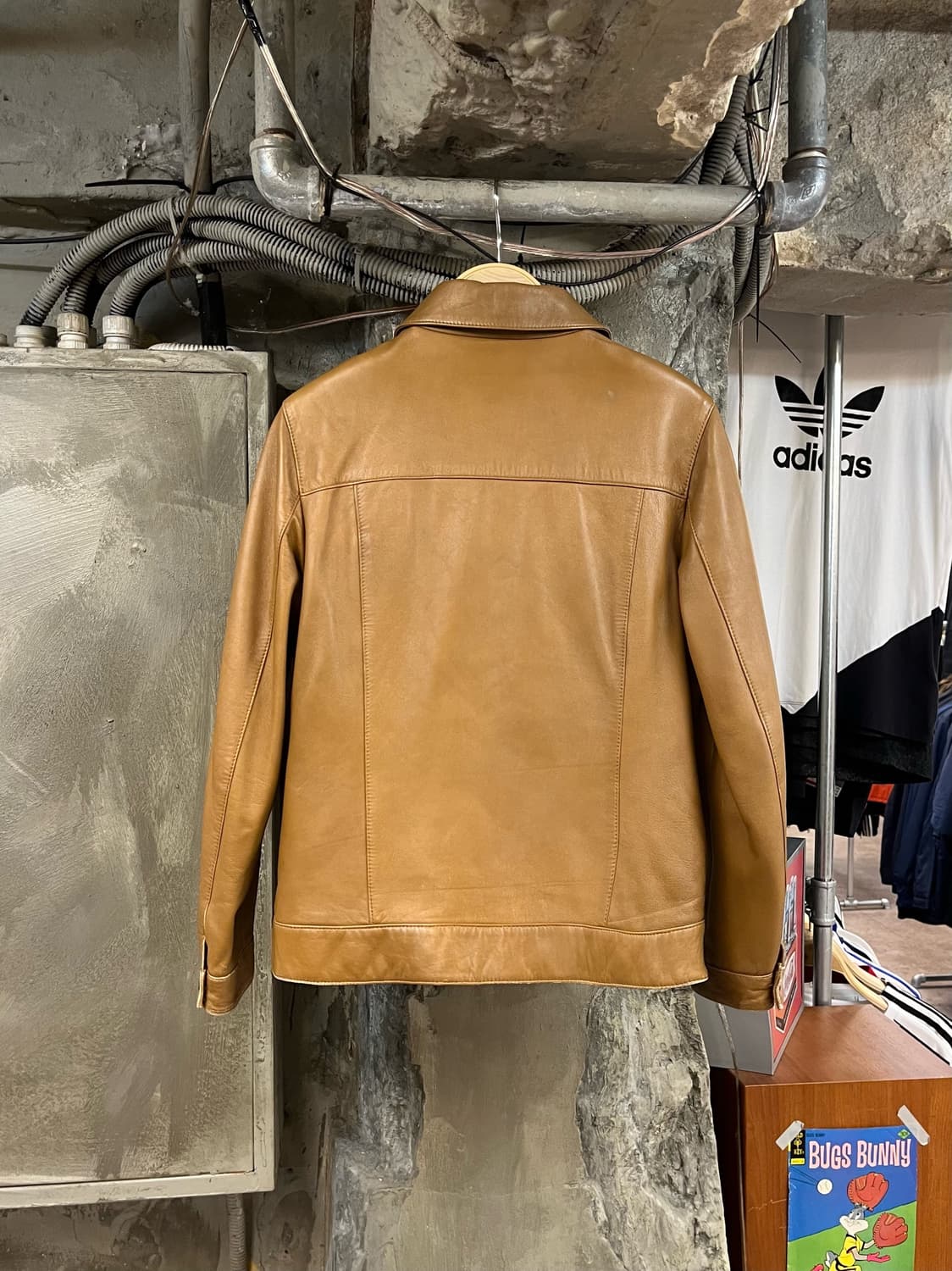 빈티지 양가죽 레더 자켓 브라운 #csz2880 상품이미지2