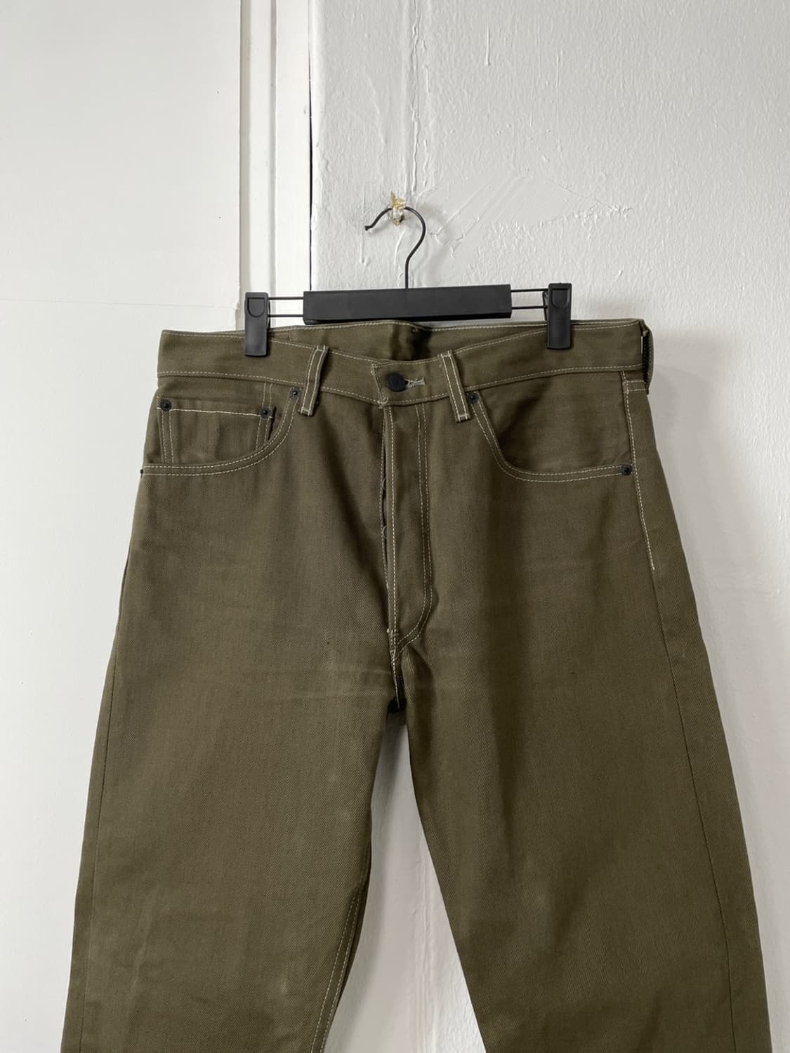 리바이스 501 올리브 데님 팬츠  상품이미지4